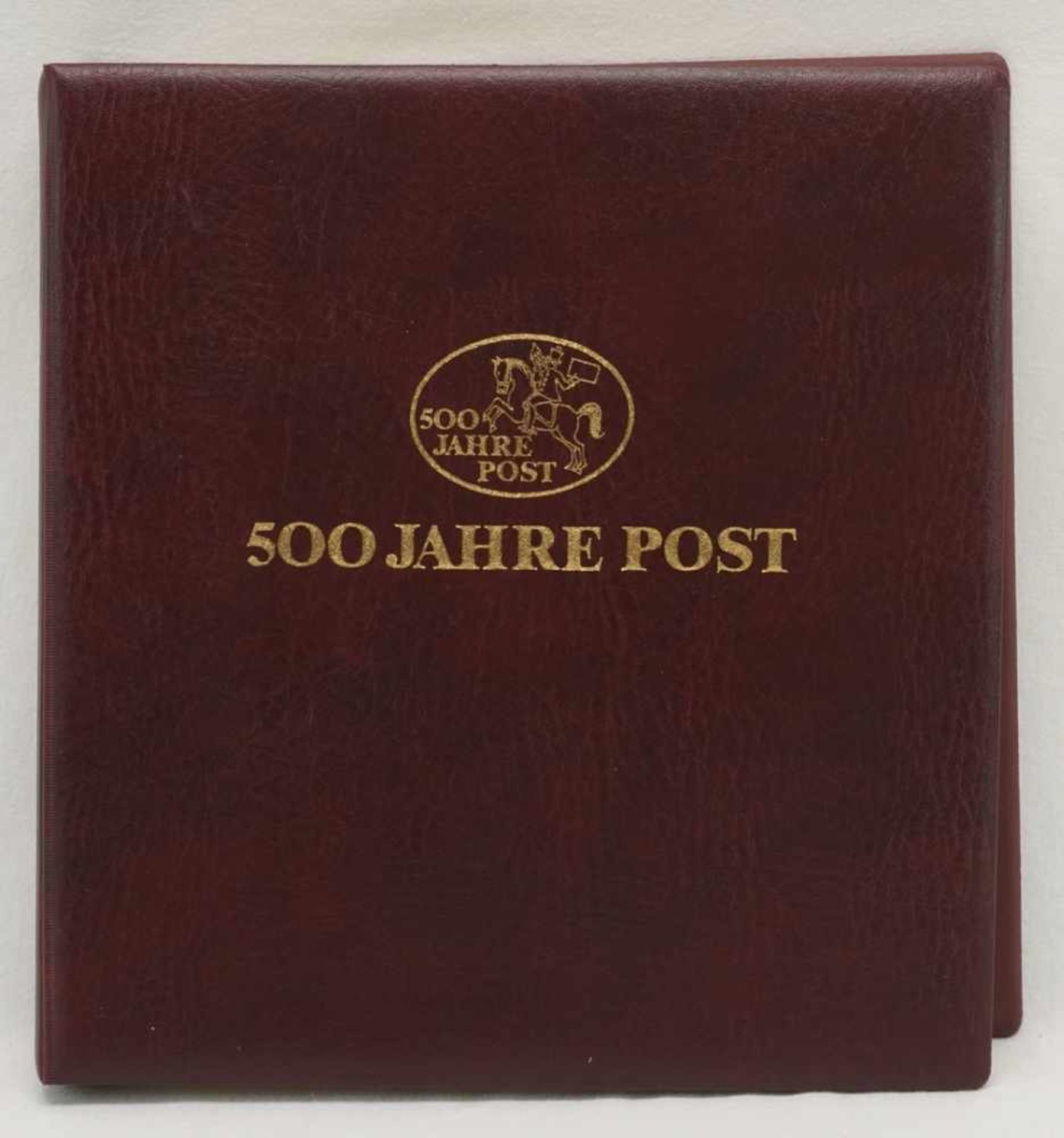 Album "500 Jahre Post"Softcover-Album, Sieger Verlag, 1990, vorgedruckte Blätter mit vielen