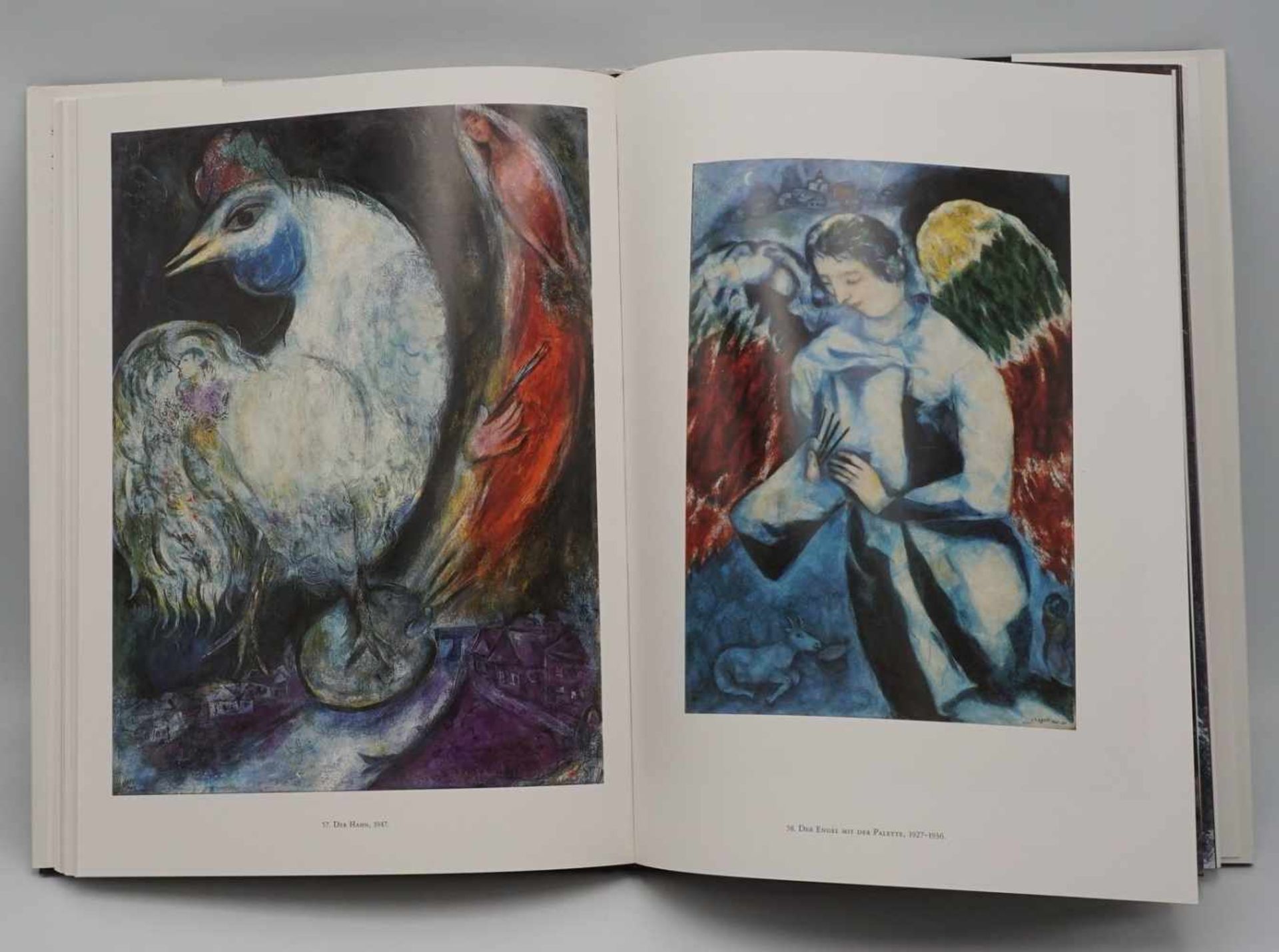 Vier Bücher über Marc Chagall1) "Marc Chagall - das graphische Werk", 1957, Leineneinband mit - Image 2 of 5