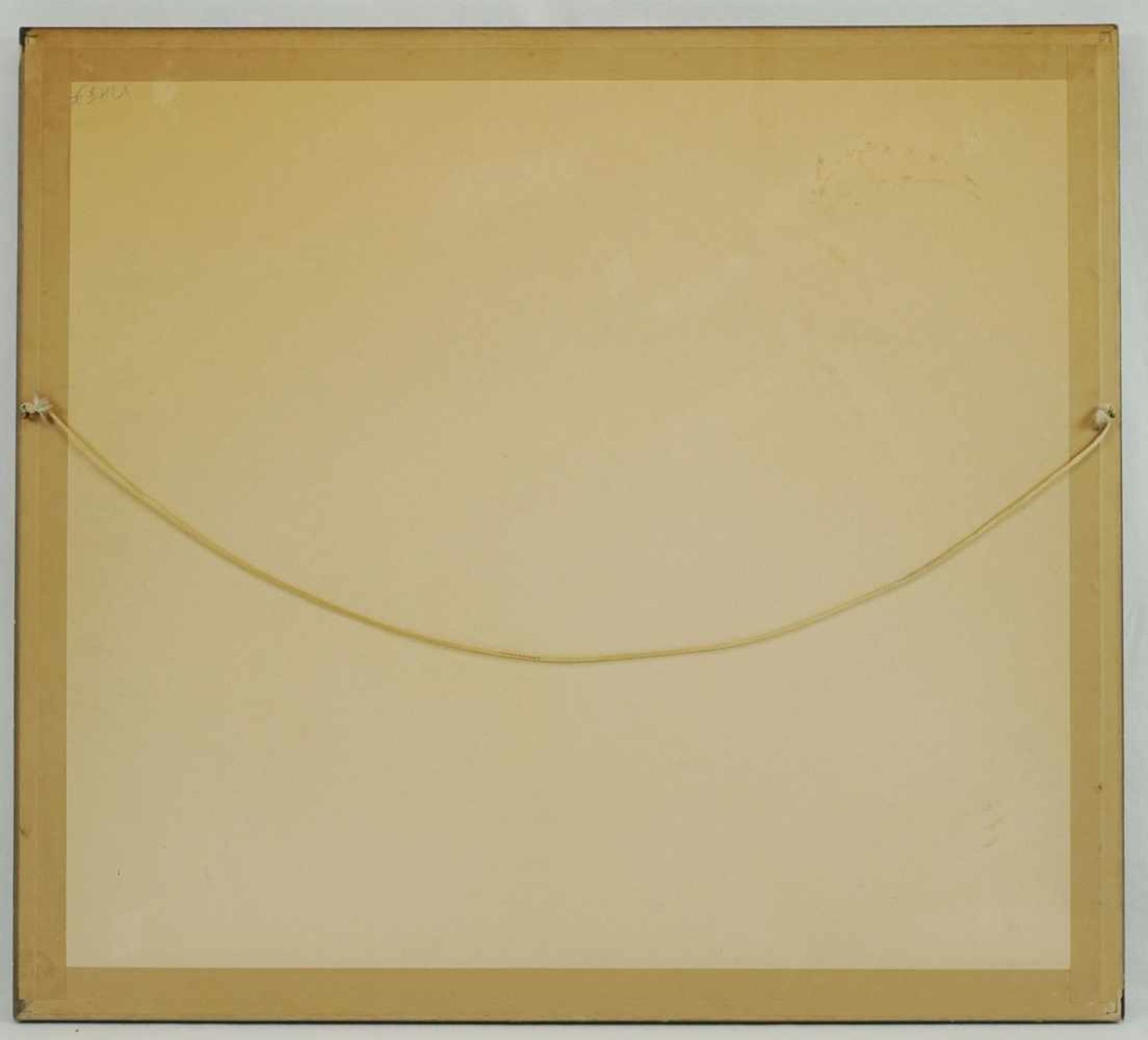 Unbekannter Maler, "Dramatischer Sonnenuntergang"Temperamalerei, guter Zustand, 45 x 54 cm (HxB), - Bild 3 aus 4