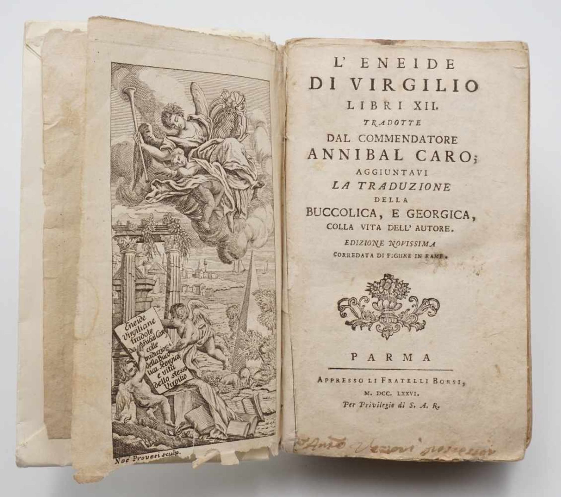 Sechs Bücher von 1633 bis 18141) "Catechismo Ovvero Dottrina Cristiana", 1765, Einband fehlt, 260 - Image 4 of 7