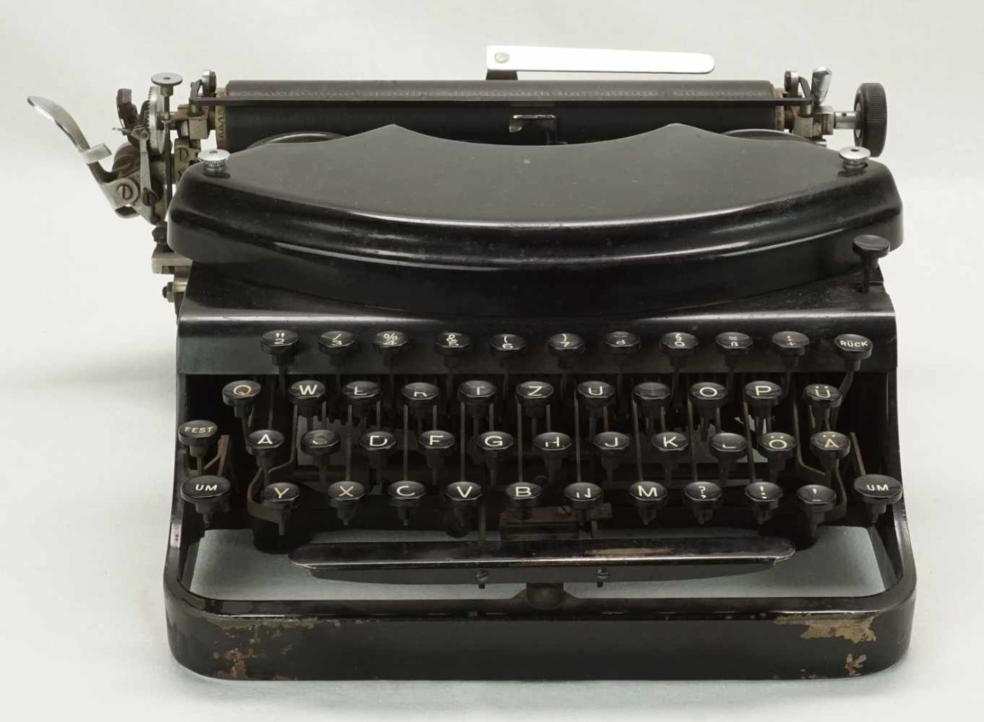 Adlerwerke kleine Adler Schreibmaschine, um 1920altersgemäßer Zustand, Tasten abgenutzt, Funktion - Bild 2 aus 5