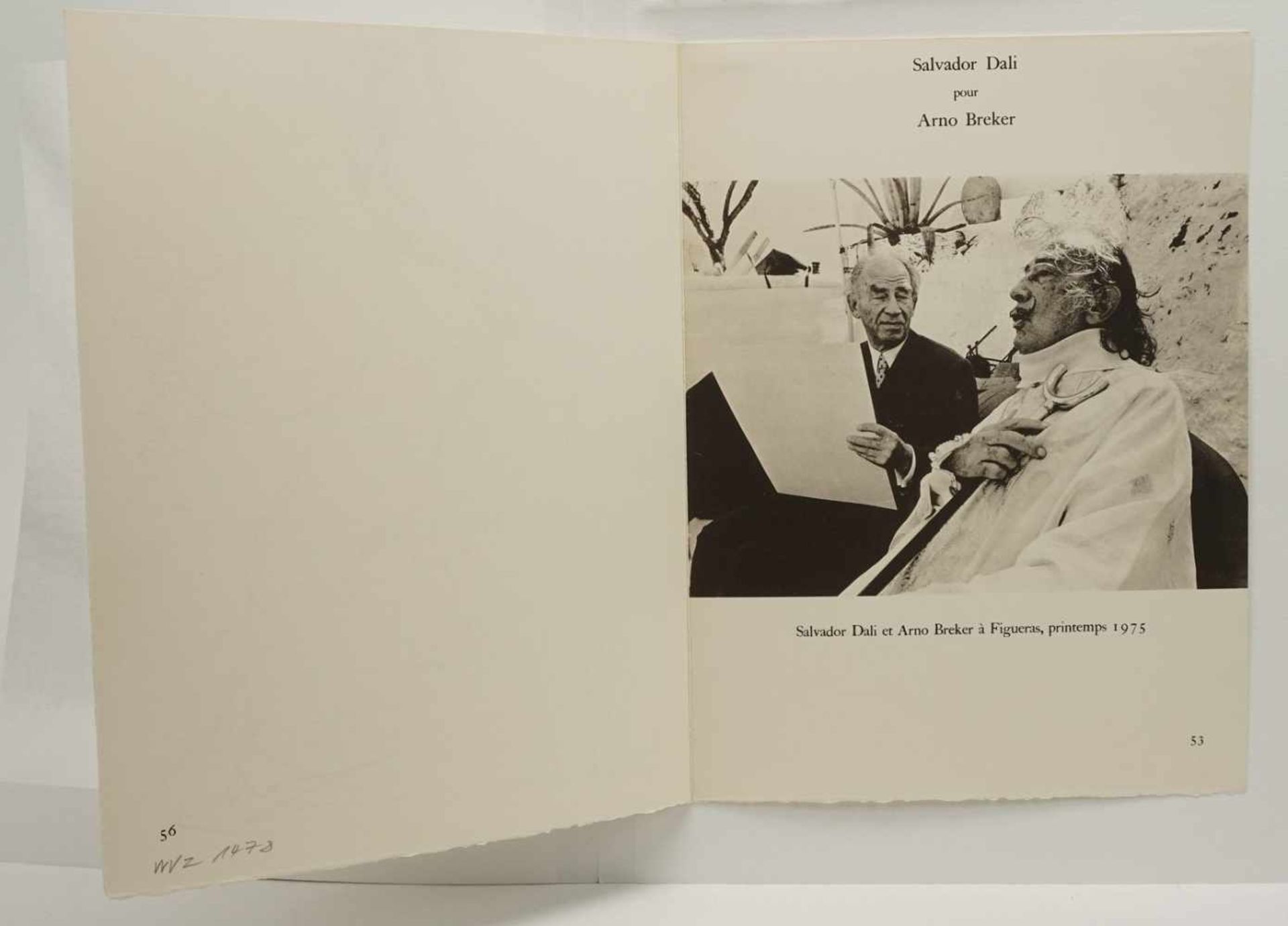 Salvador Dali, Widmungsblatt an Arno BrekerHauptvertreter des Surrealismus (1904 - 1989 Figueres, - Bild 6 aus 6