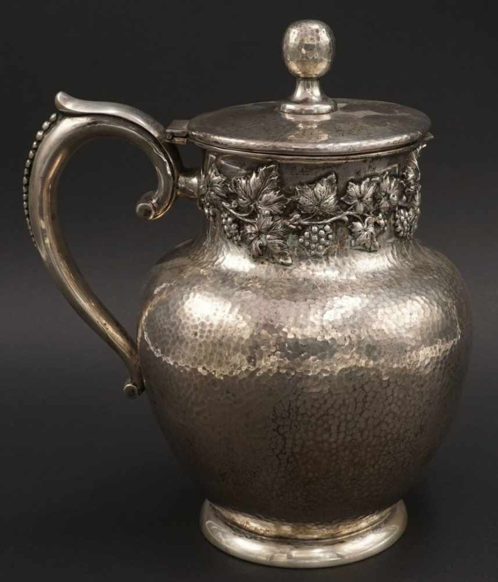 Wilhelm Weinranck Bowle / Weinkanne, um 1900800/- Silber, "WWH" in Herzkartusche für Wilhelm