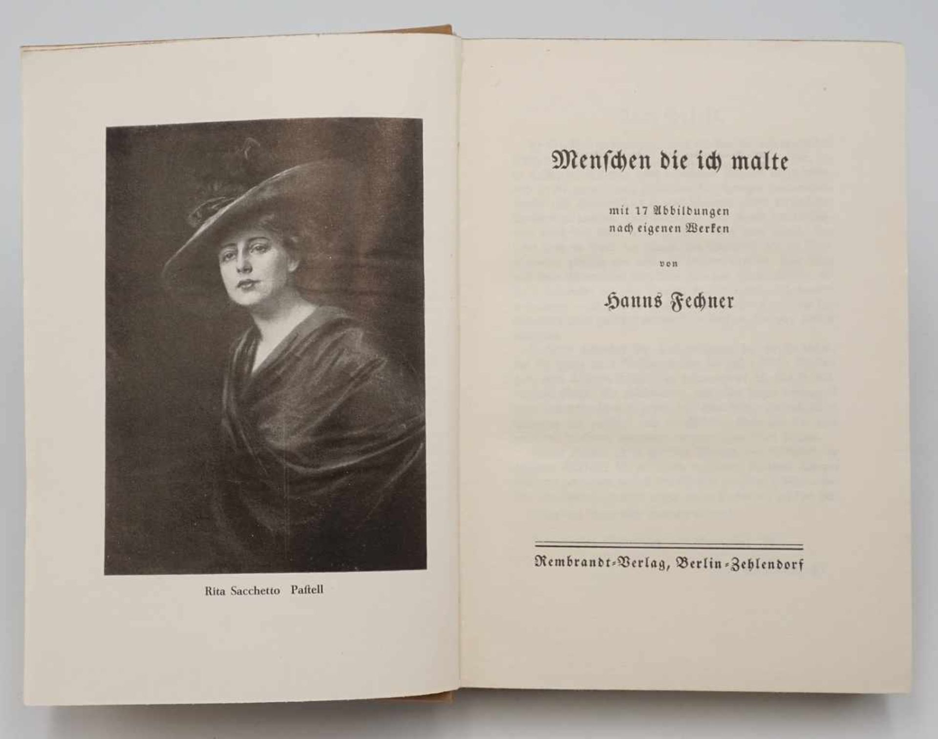 Vier deutsche Malerbiografien1) Hugo Vogel "Als ich Hindenburg malte", 1927, guter Zustand, Ullstein - Image 9 of 10