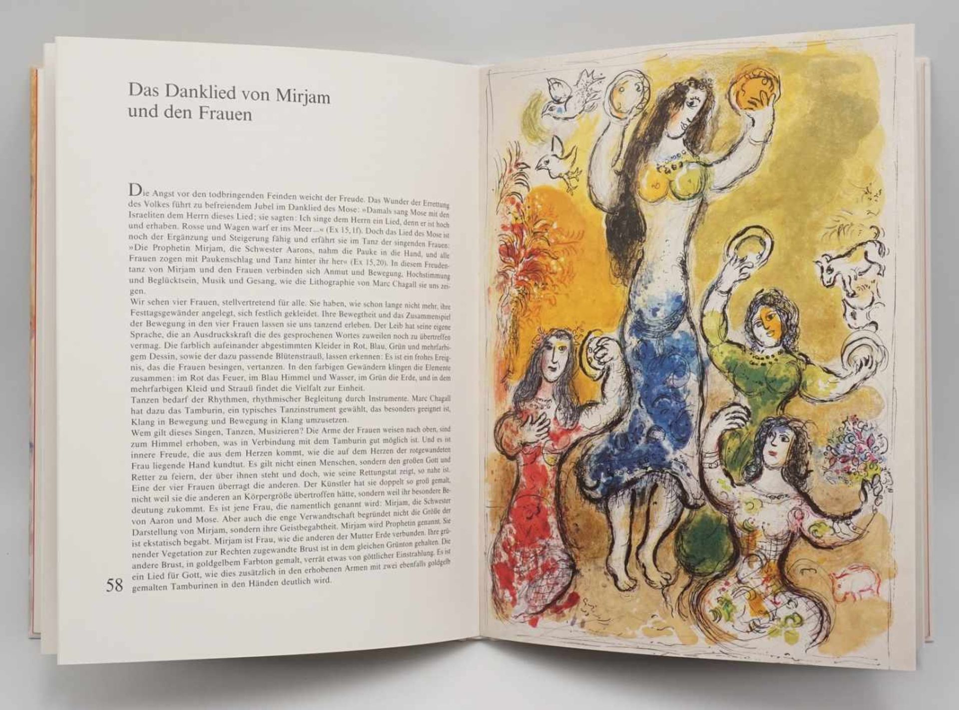 Vier Bücher über Marc Chagall1) "Marc Chagall - das graphische Werk", 1957, Leineneinband mit - Image 3 of 5