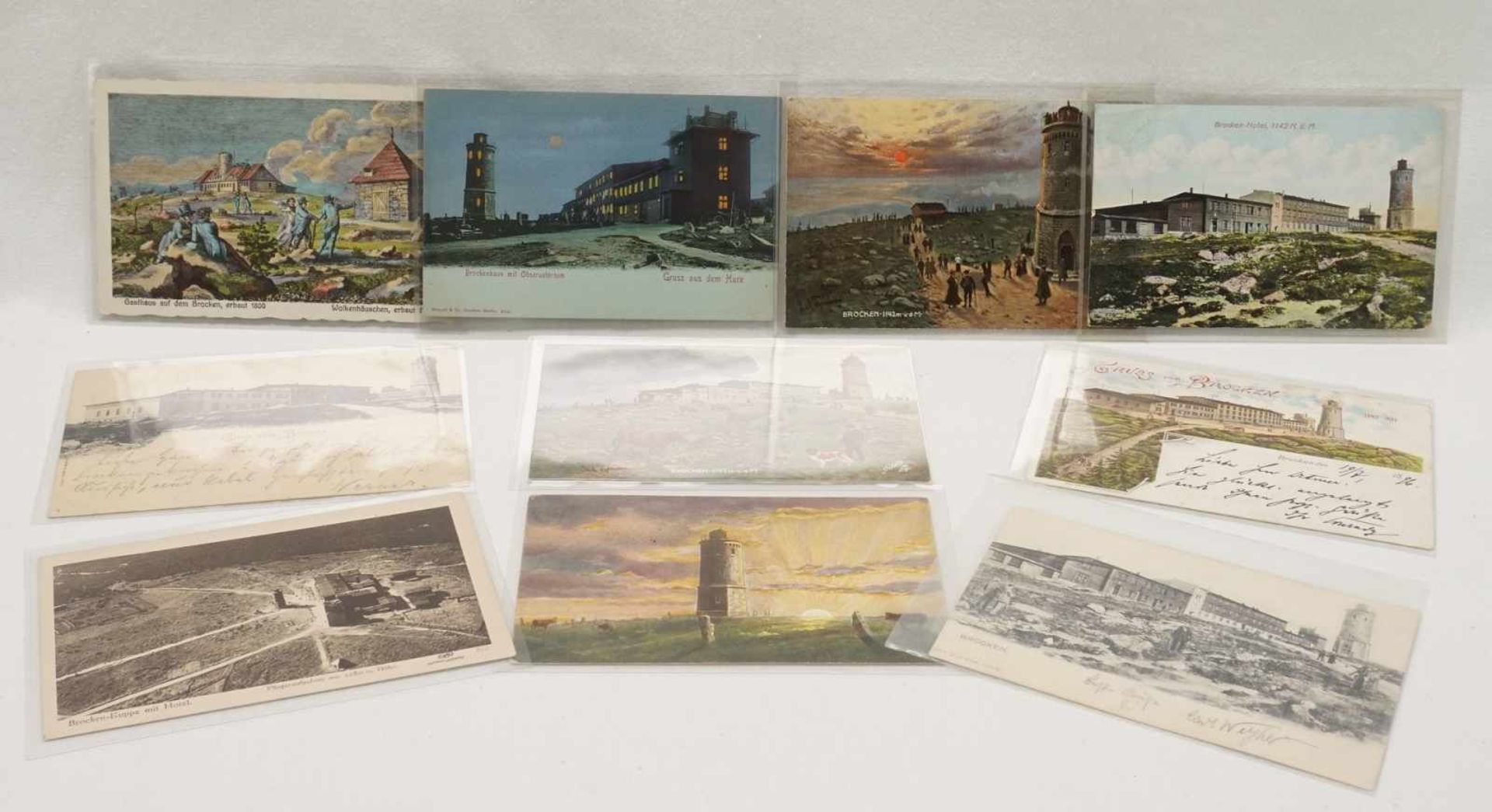 24 Postkarten vom Brocken, 1886 - 1926schöne Sammlung zum Thema Brocken, Gruß- und Lithografie- - Bild 4 aus 5