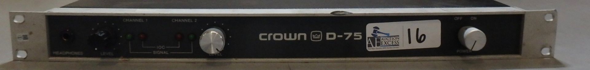 CROWN D-75 AMP