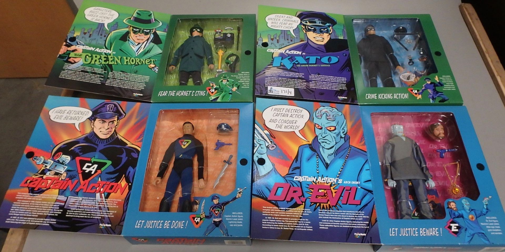 LOT OF 4 CAPTAIN ACTION COLLECTIBLES