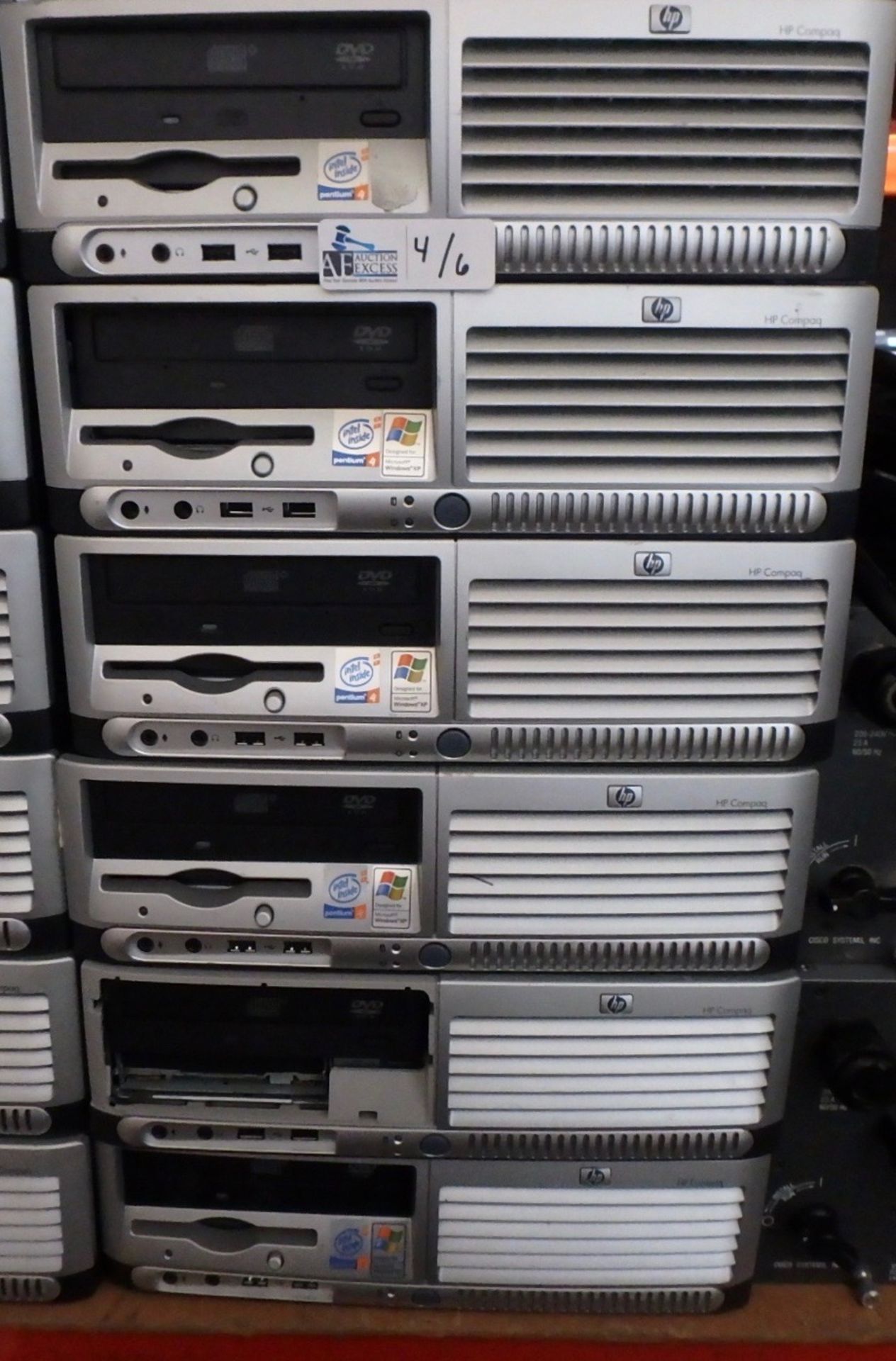 LOT OF 6 HP COMPUTERS