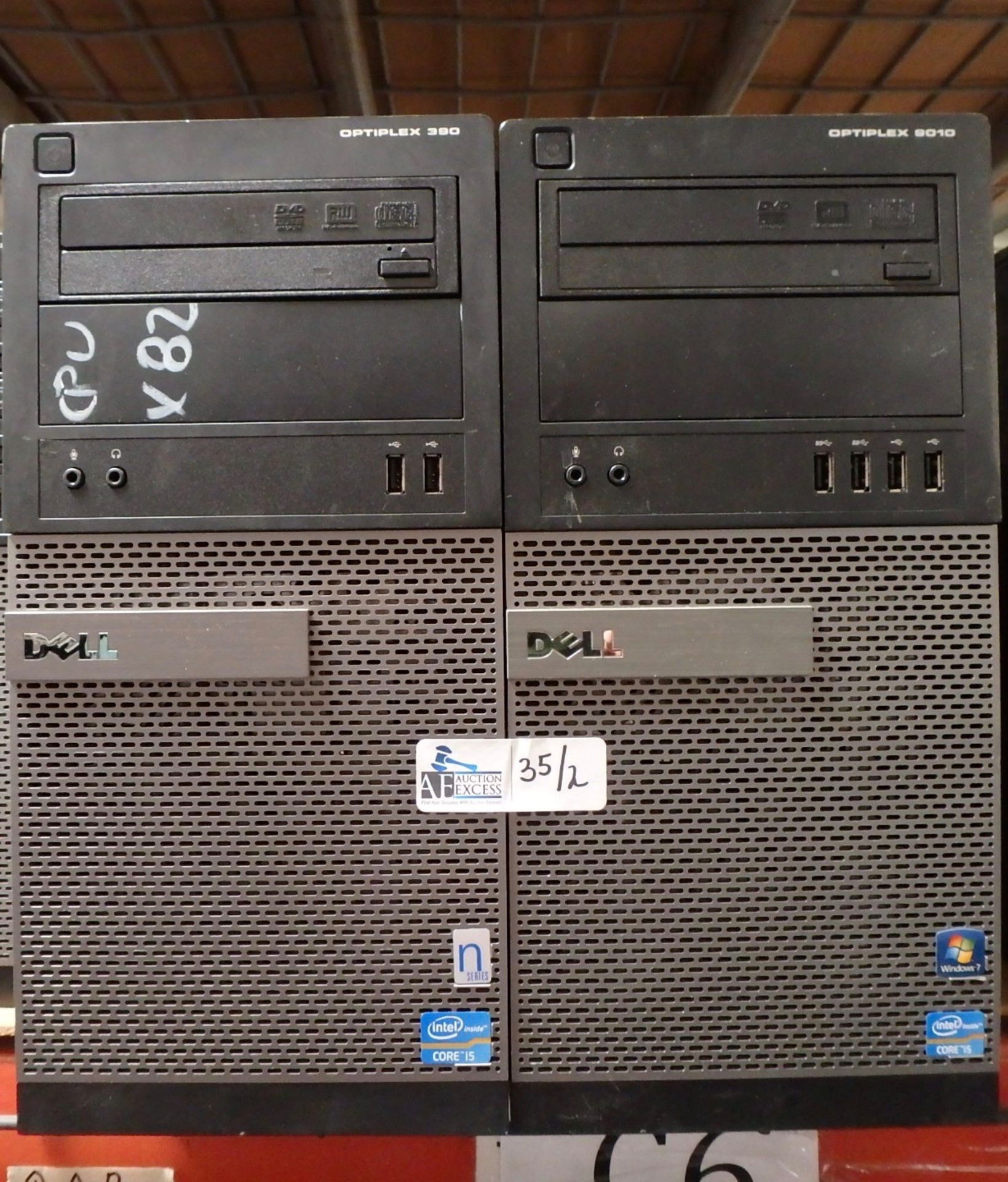 LOT OF 2 DELL OPTIPLEX