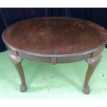 Oval dining table