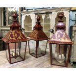 Fine trio of Chinoiserie Lanterns (GK)