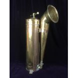 Vintage brass fire extinguisher