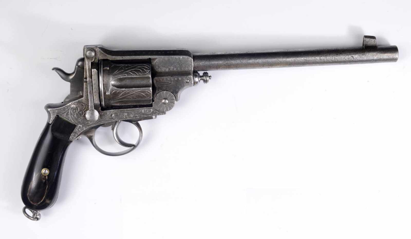 REVOLVER GASSER M1880 MIT LANGEM LAUFÖsterreich-Ungarn / Belgien,nach 1880Runder Lauf mit - Image 2 of 2