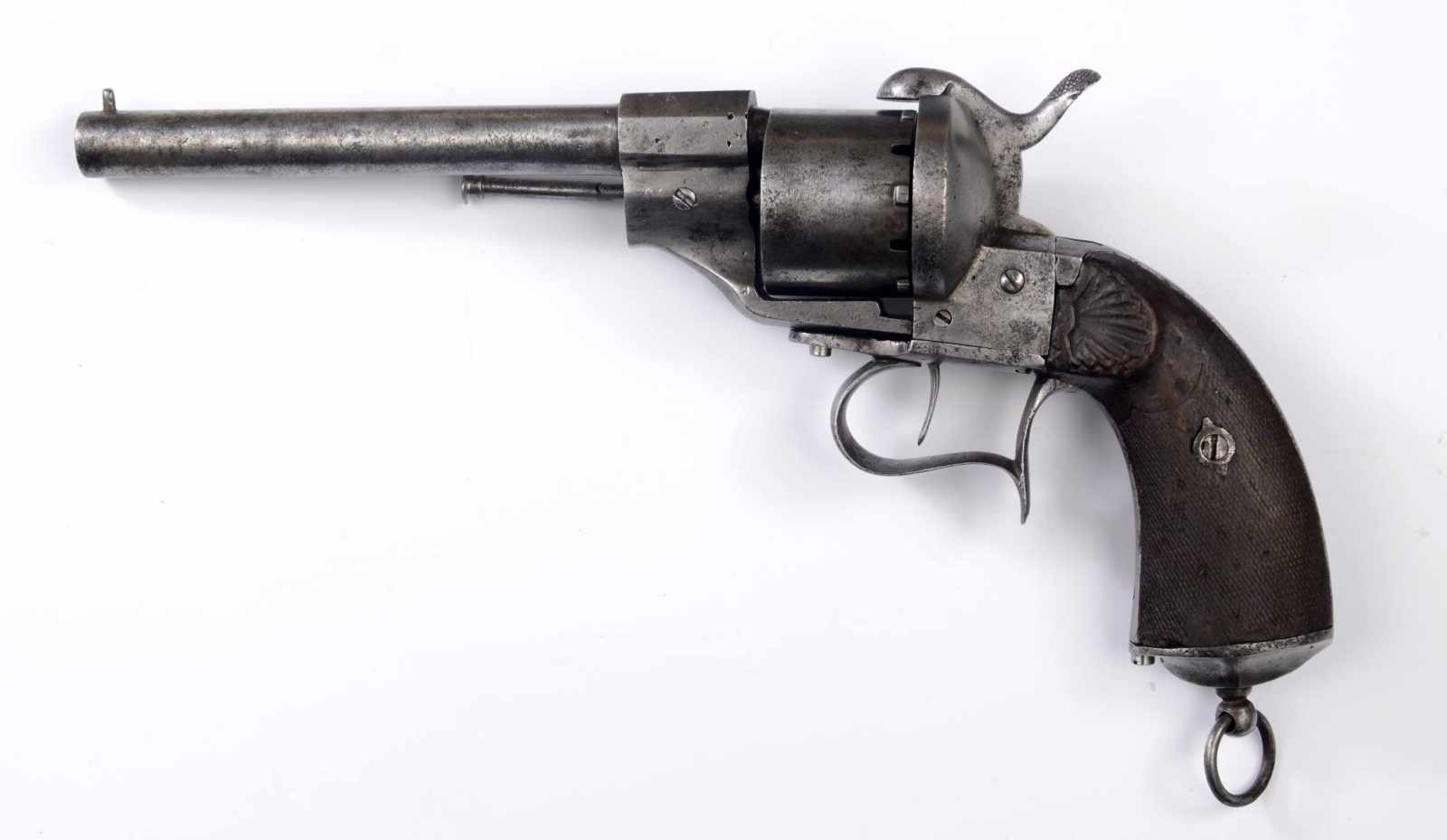 REVOLVER LEFAUCHEUX M1854Frankreich - Paris / Belgien - Lüttich,nach 1854Runder Lauf Kal. 12 mm.