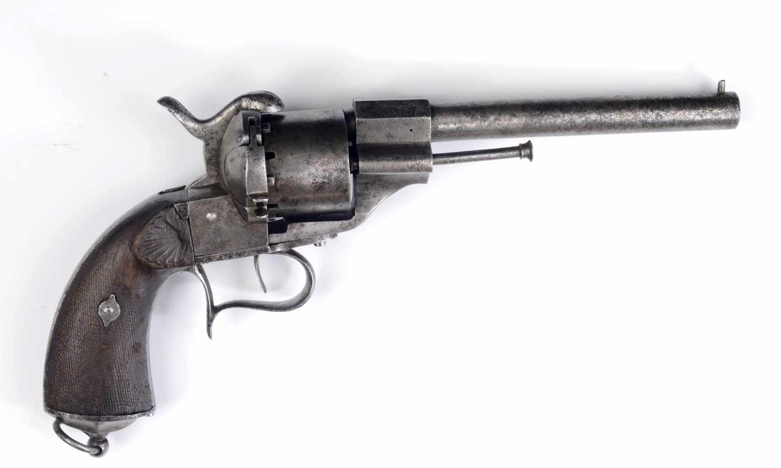 REVOLVER LEFAUCHEUX M1854Frankreich - Paris / Belgien - Lüttich,nach 1854Runder Lauf Kal. 12 mm. - Image 2 of 2