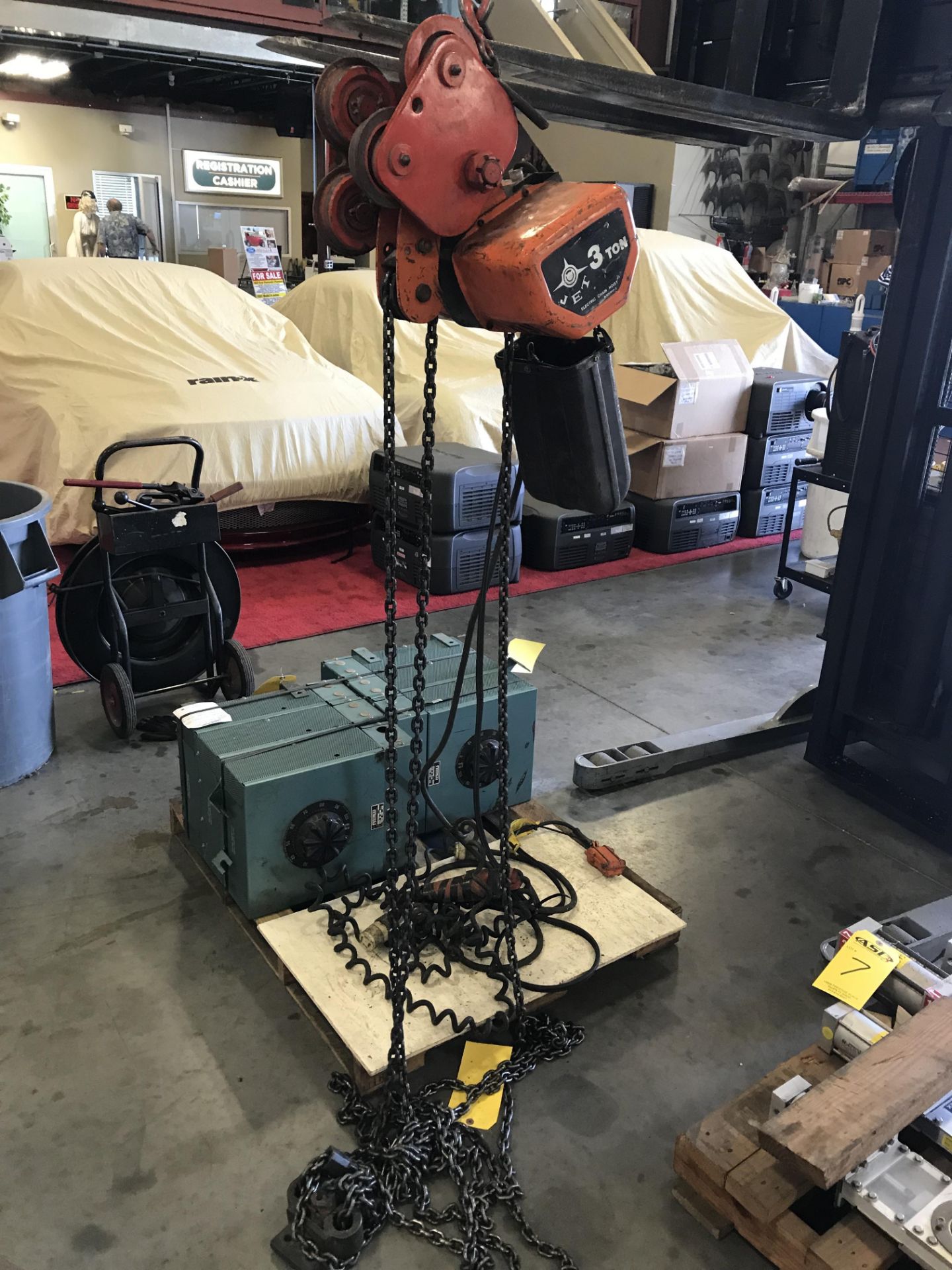 JET 3 TON CAPACITY ELECTRIC HOIST, 3 PHASE