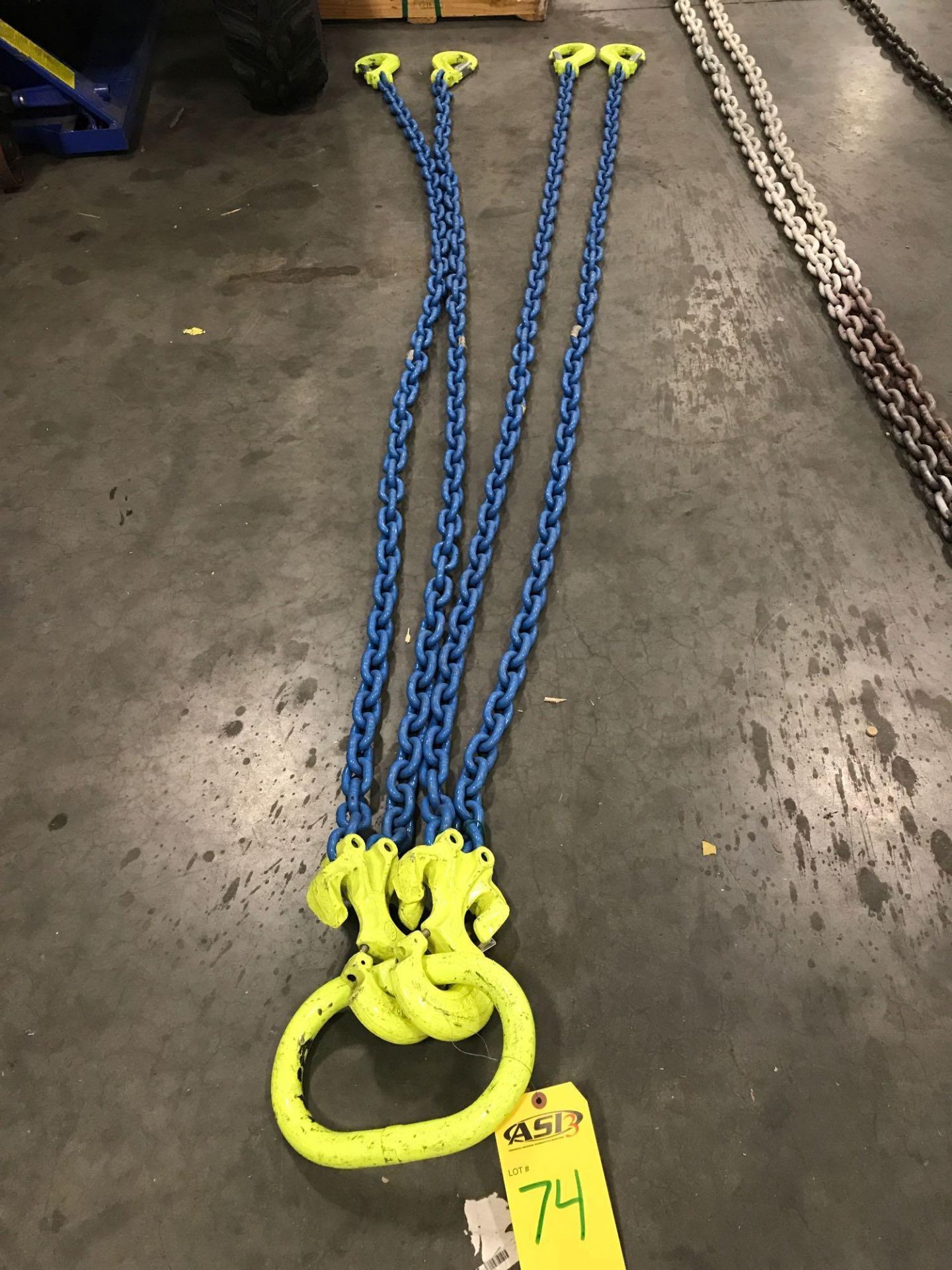 RIGGING CHAIN, WLL 39,000 LBS @ 60 DEG. GRADE 100