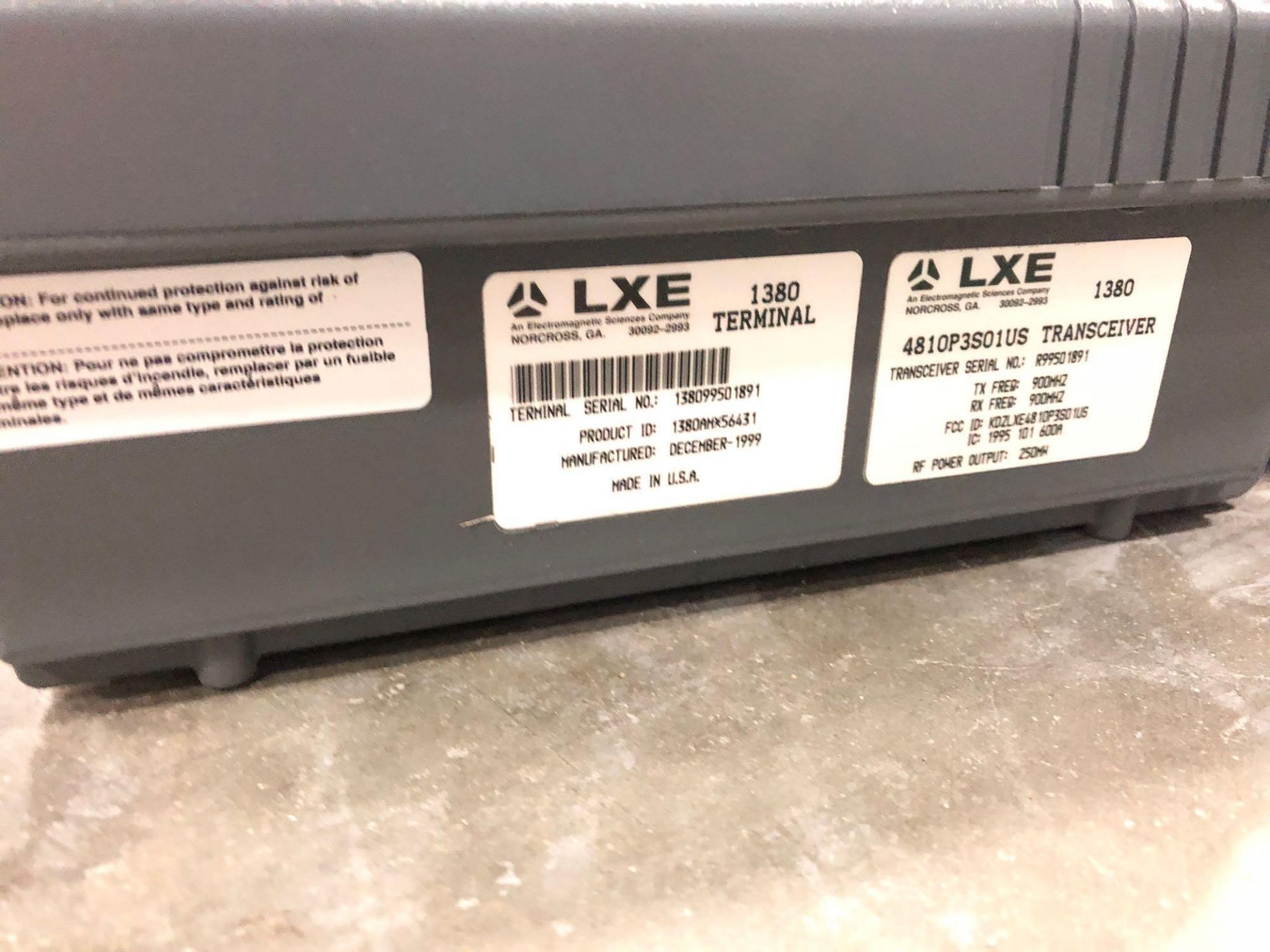 TWO LXE 1380/90 TERMINALS, NEW - Image 3 of 3