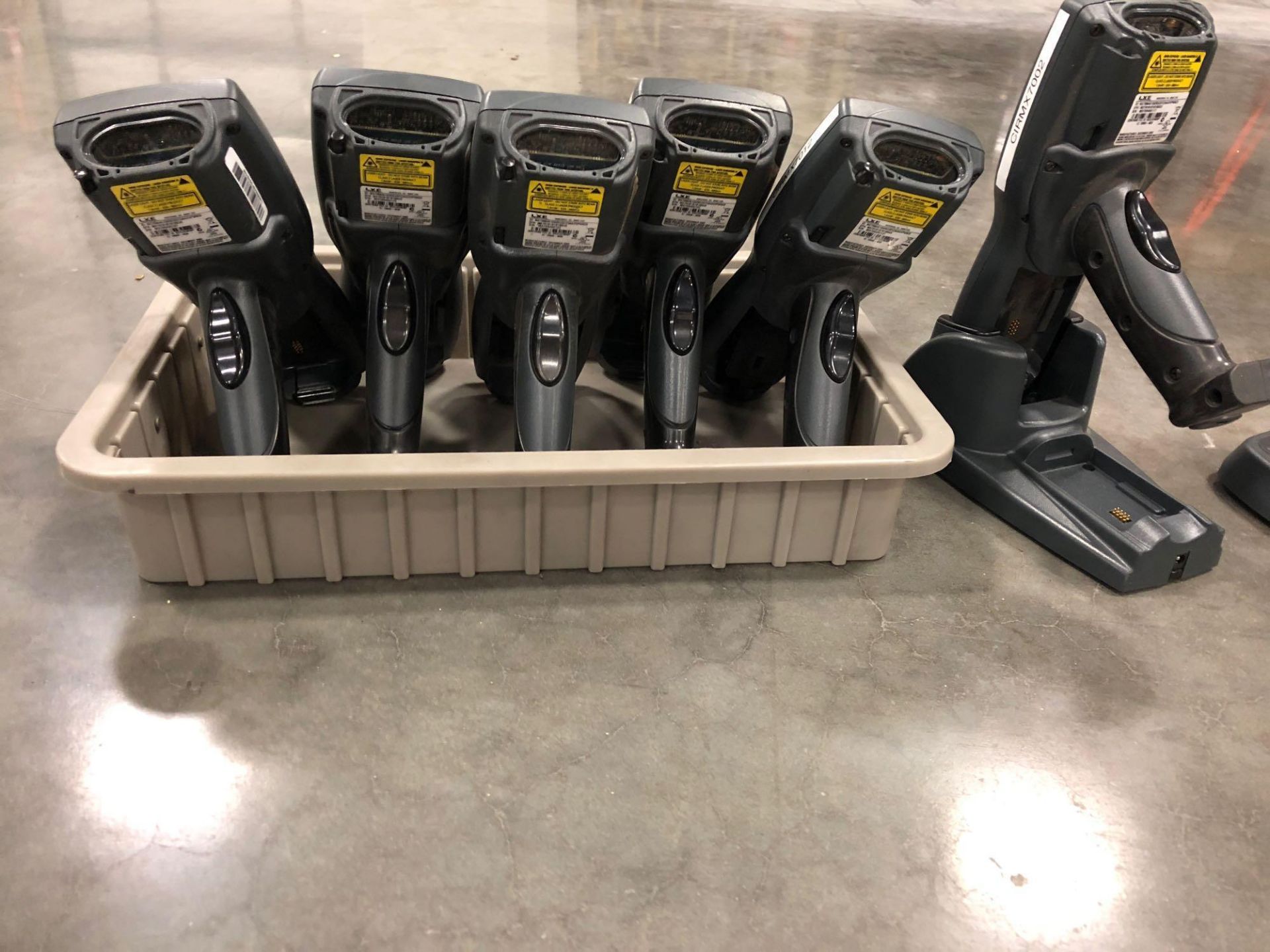 SET OF SIX LXE SCANNERS MODEL MX7 ONE WITH BASE - Image 3 of 4