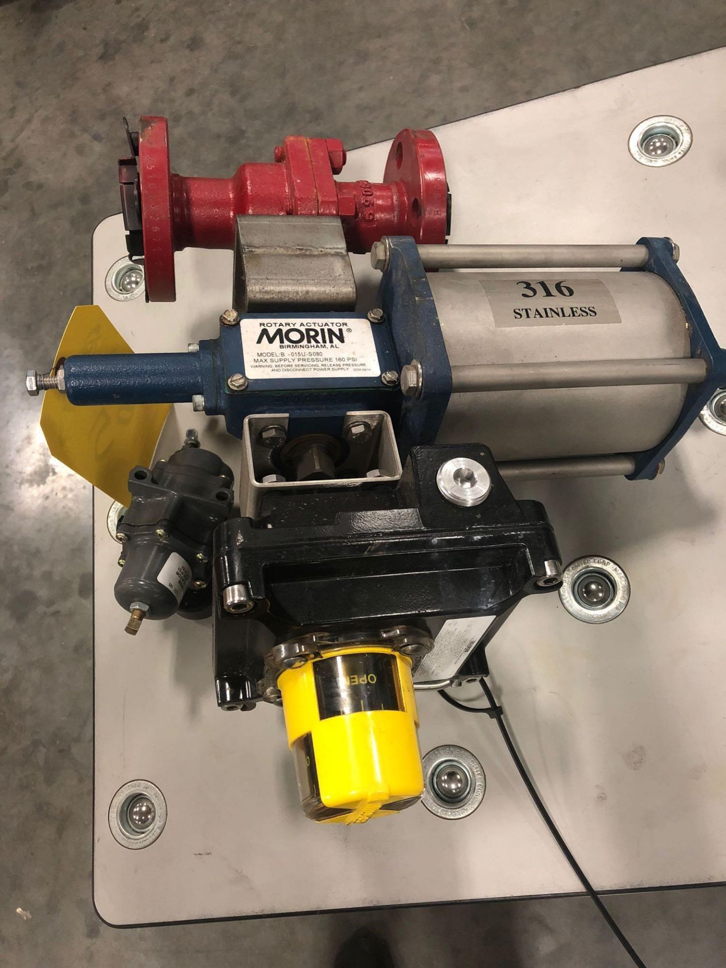 NEW MORIN ROTARY ACTUATOR MODEL B-015U-S080