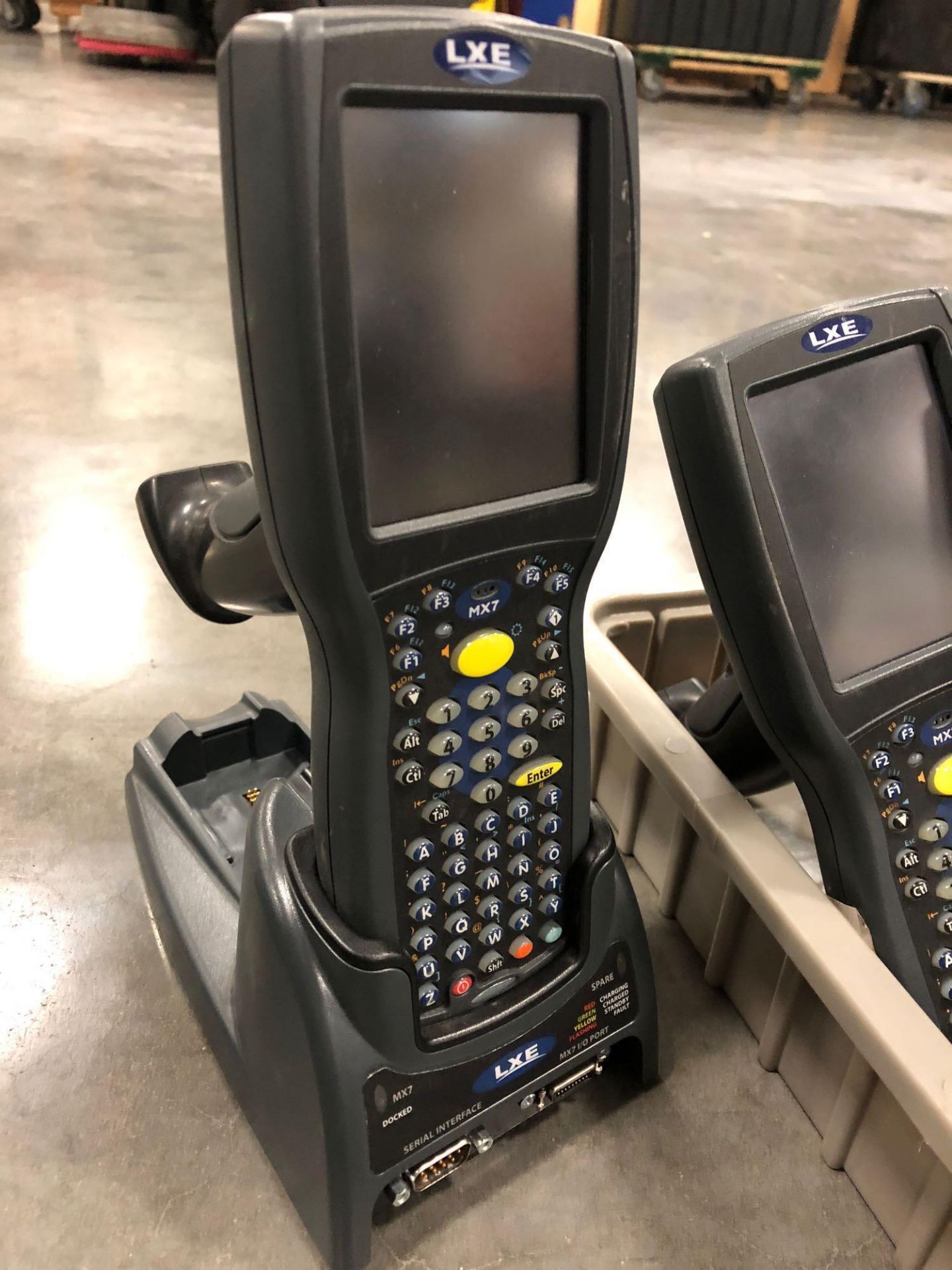 SET OF SIX LXE SCANNERS MODEL MX7 ONE WITH BASE - Image 2 of 4