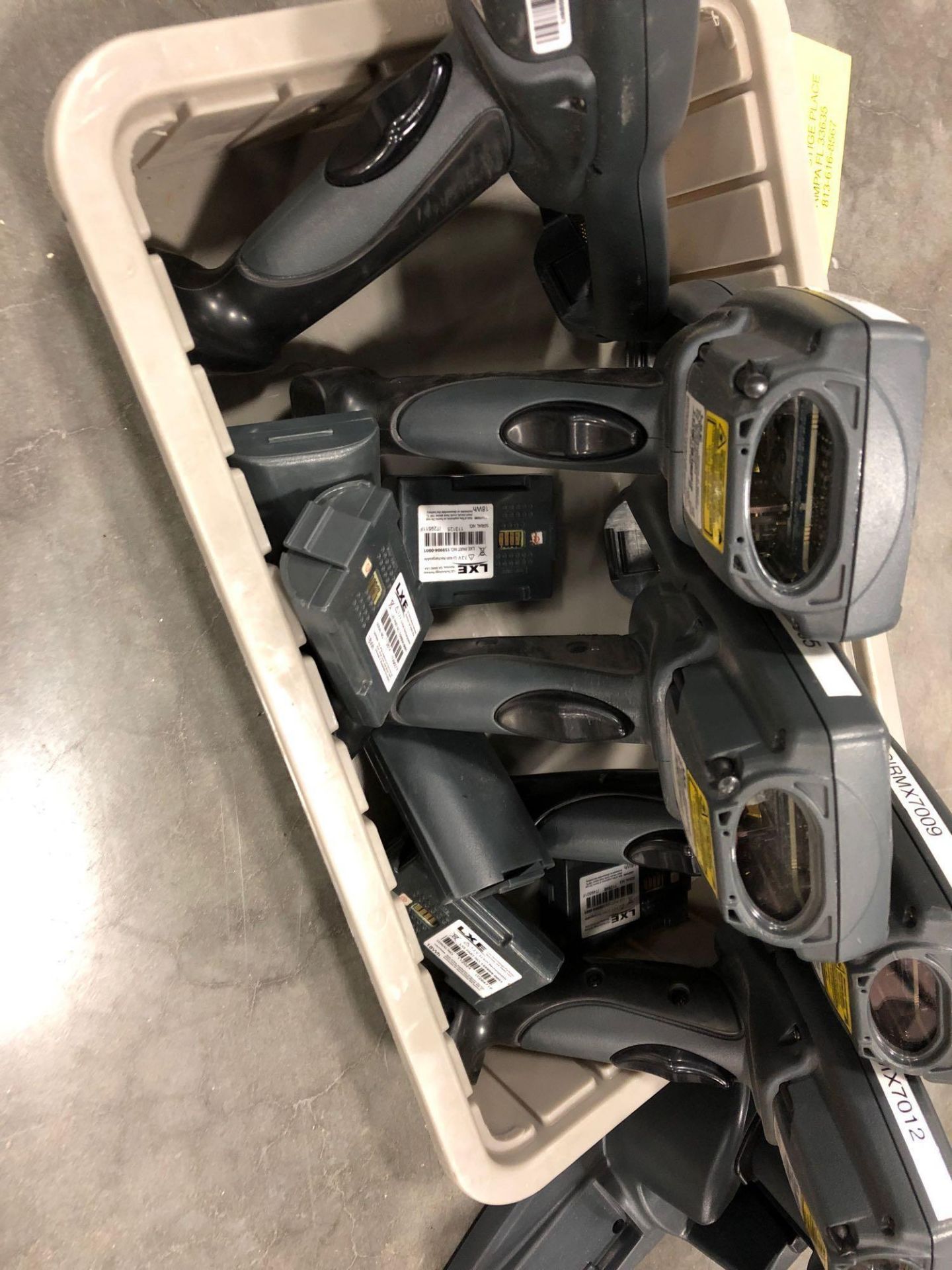 SET OF SIX LXE SCANNERS MODEL MX7 ONE WITH BASE - Image 4 of 4