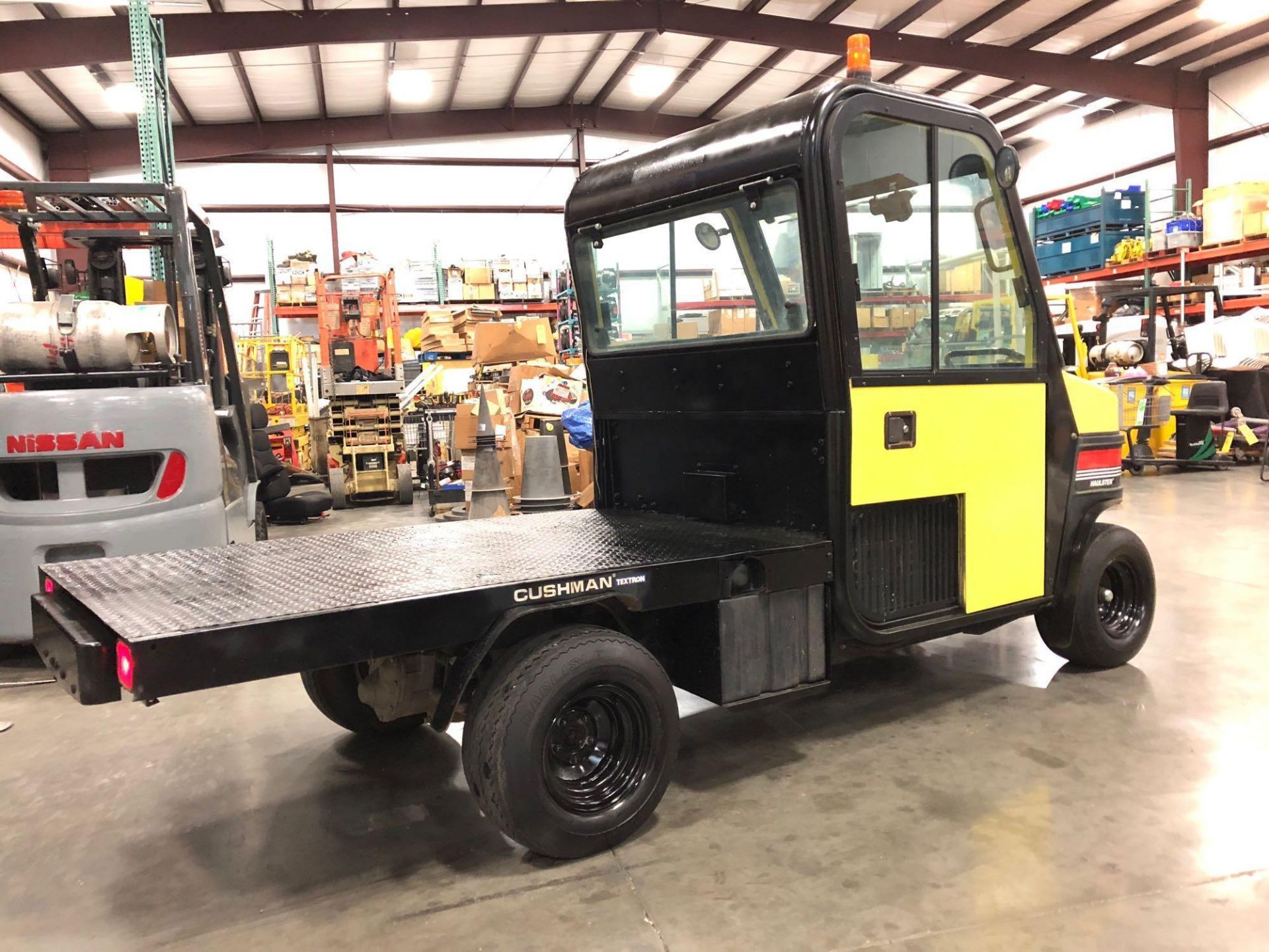 2013 CUSHMAN HAULSTER FLAT BED UTV, ENCLOSED CAB - Image 3 of 7