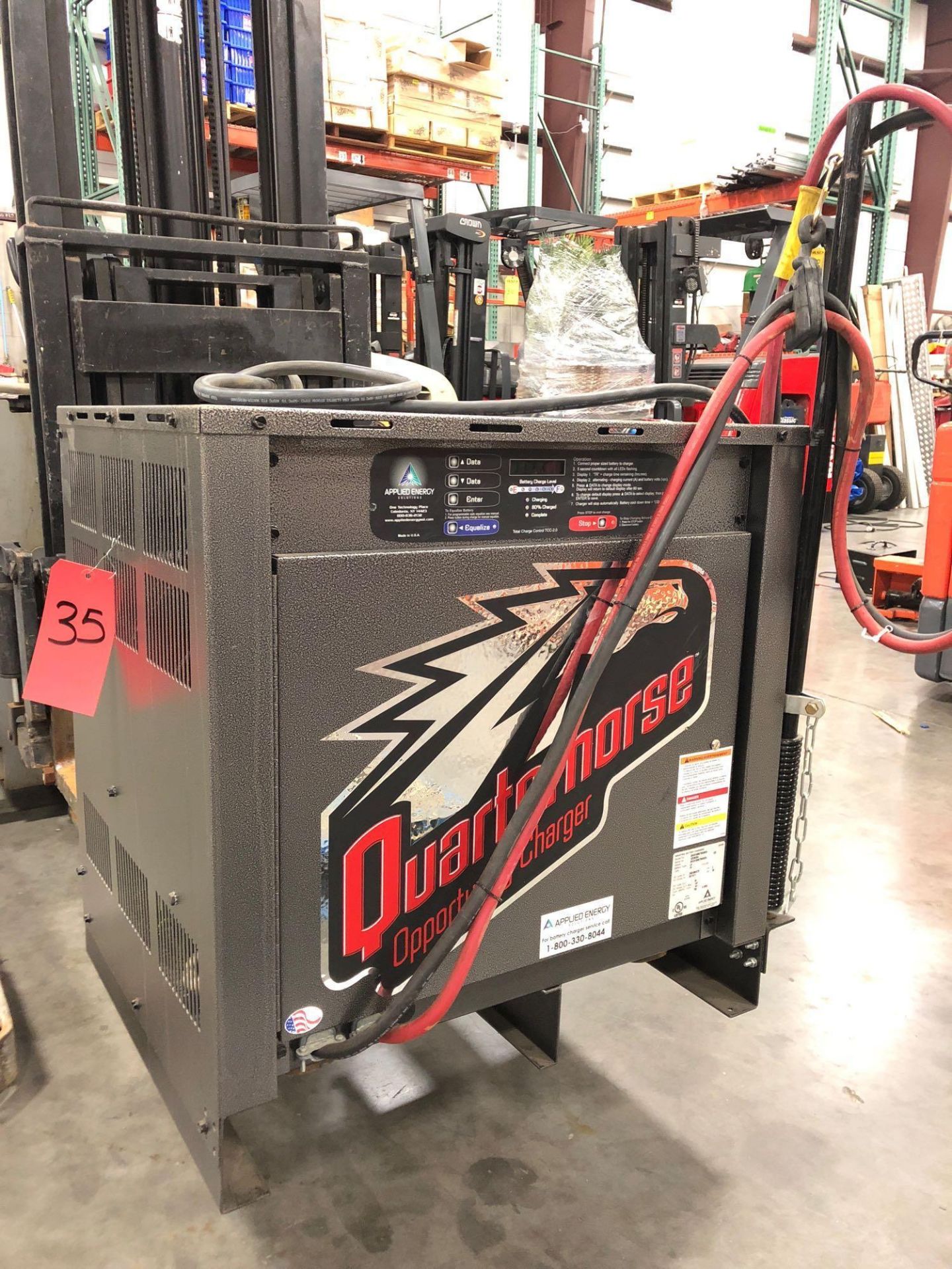 QUARTER HORSE FORKLIFT BATTERY CHARGER, 36V