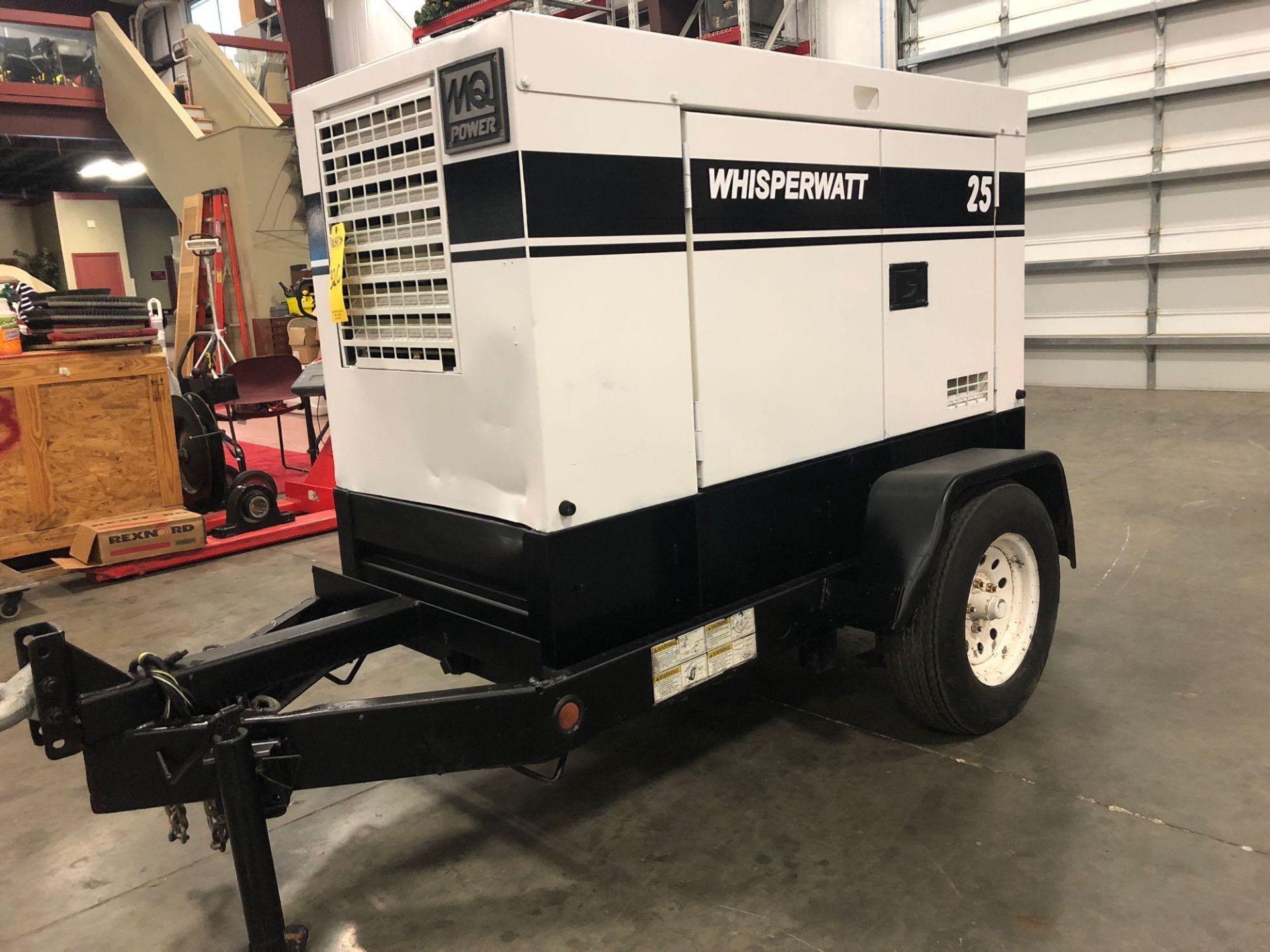 MQ POWERWHISPER WATT DIESEL GENERATOR, TRAILER MOUNTED - Image 3 of 14