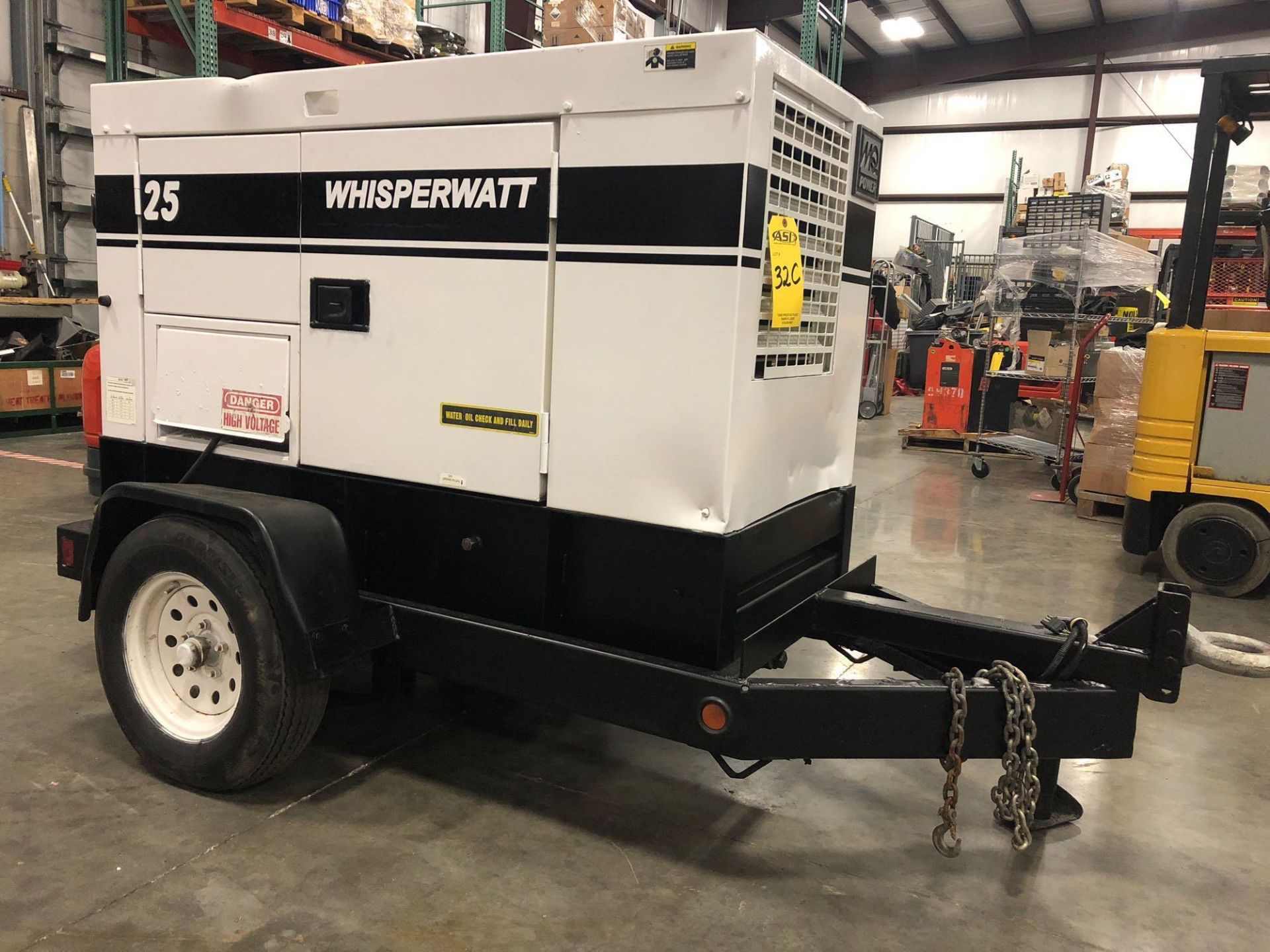 MQ POWERWHISPER WATT DIESEL GENERATOR, TRAILER MOUNTED