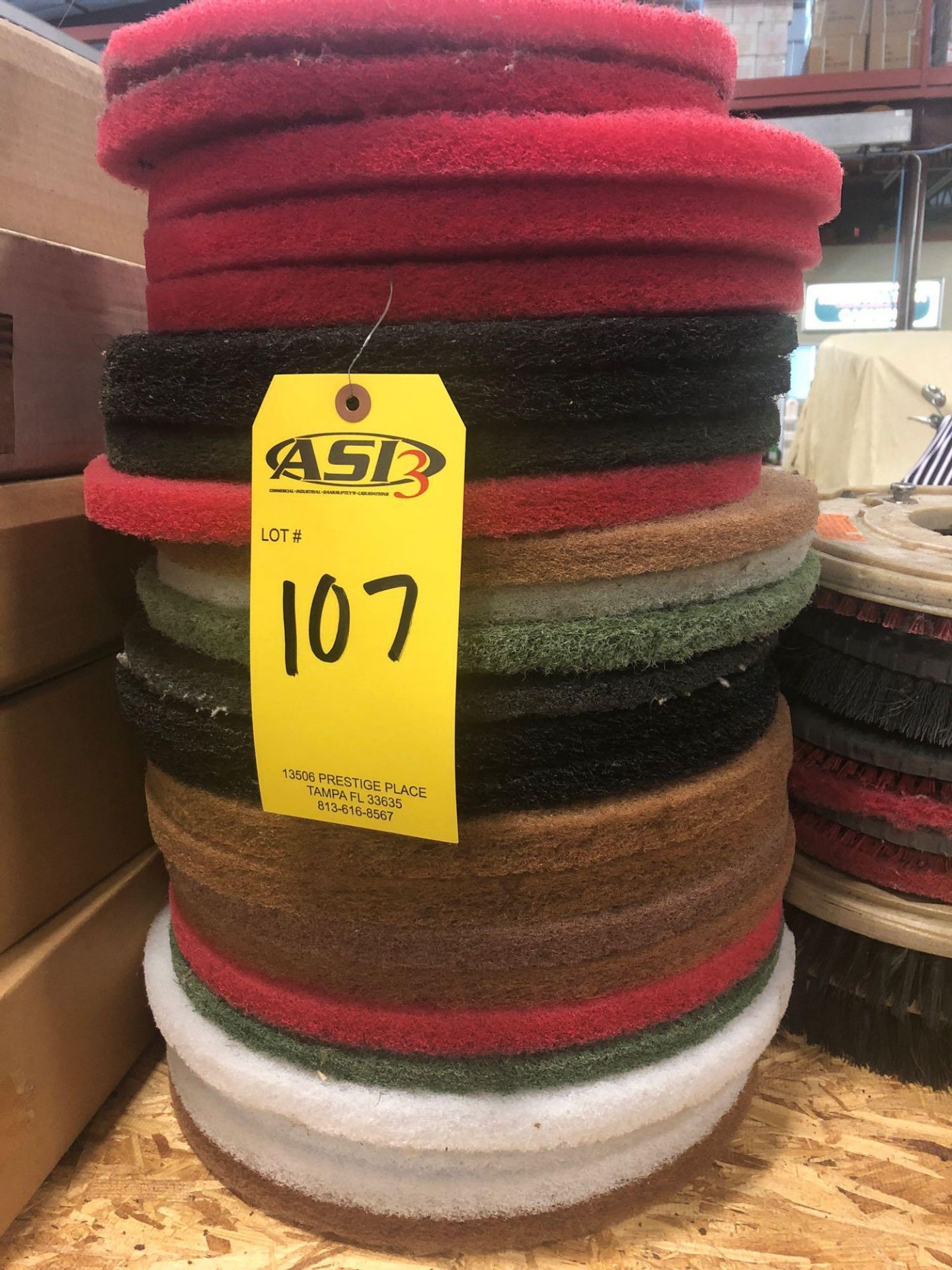 ASSORTED FLOOR MAINTENANCE PADS