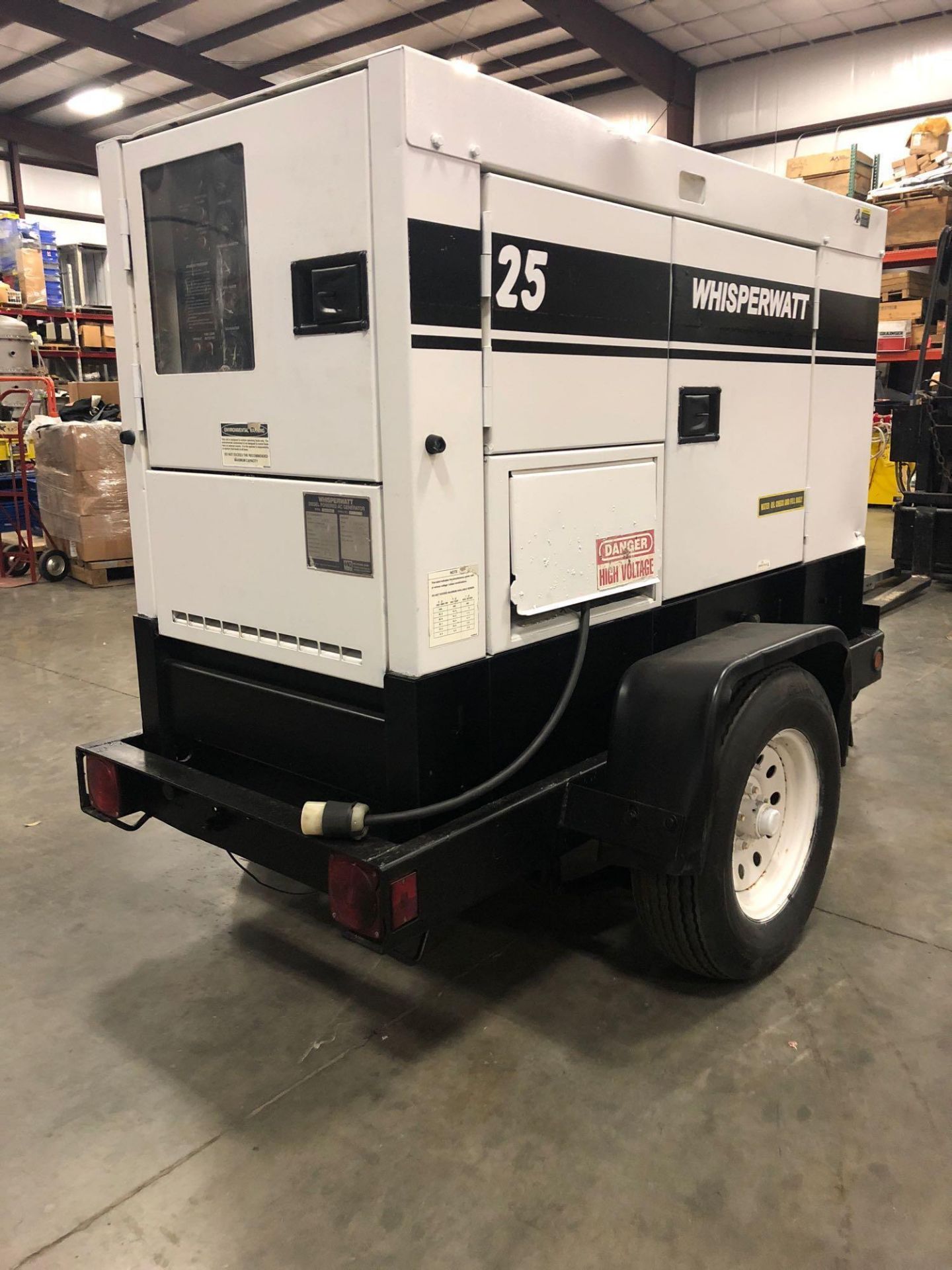 MQ POWERWHISPER WATT DIESEL GENERATOR, TRAILER MOUNTED - Image 8 of 14