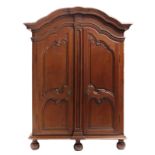 An 18thC early Rococo style oak cabinet, the Southern Netherlands, H 264 - W 199 - D 80,5 cm