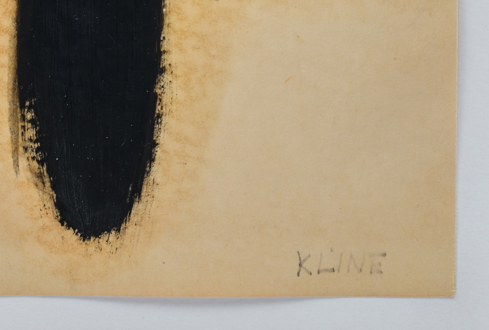 Kline F., no title, oil on paper, dated 1953, ex. collection Green Gallery 15 West 57th Street, - Image 4 of 7