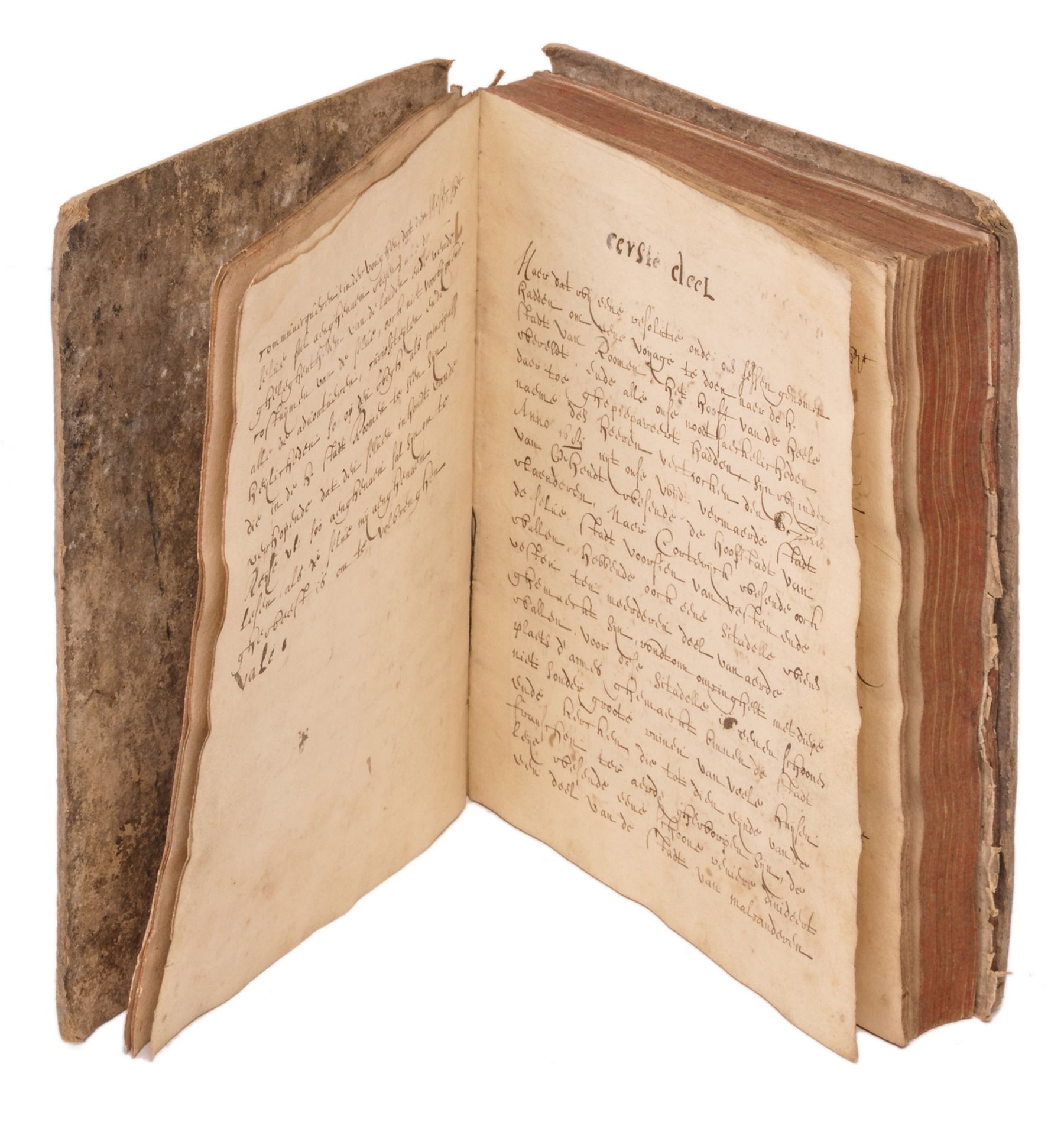 A 17thC manuscript of a trip to Rome by an inhabitant of the city of Ghent