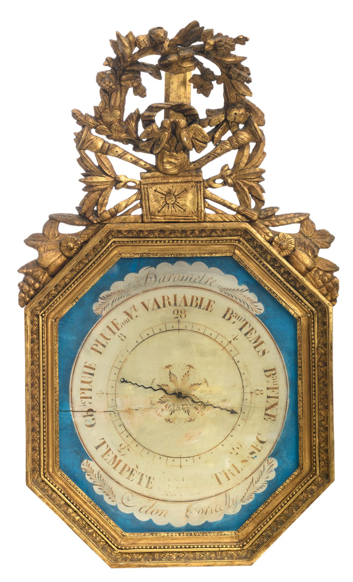 A barometer in the 18thC manner, H 93 - W 52,5 cm