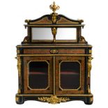 A Historism gilt bronze mounted Boulle dresser, H 185 - W 133 - D 51 cm