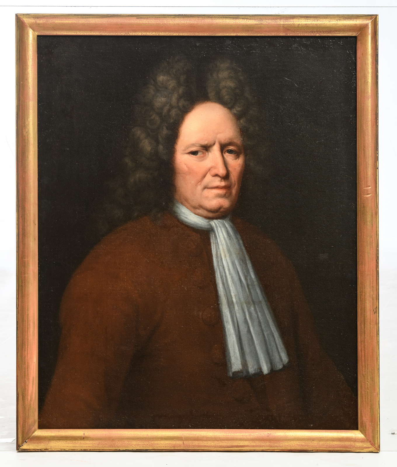 Unsigned, a portrait of a man, oil on canvas, 18thC, probably English, 62,5 x 77 cm - Image 2 of 3