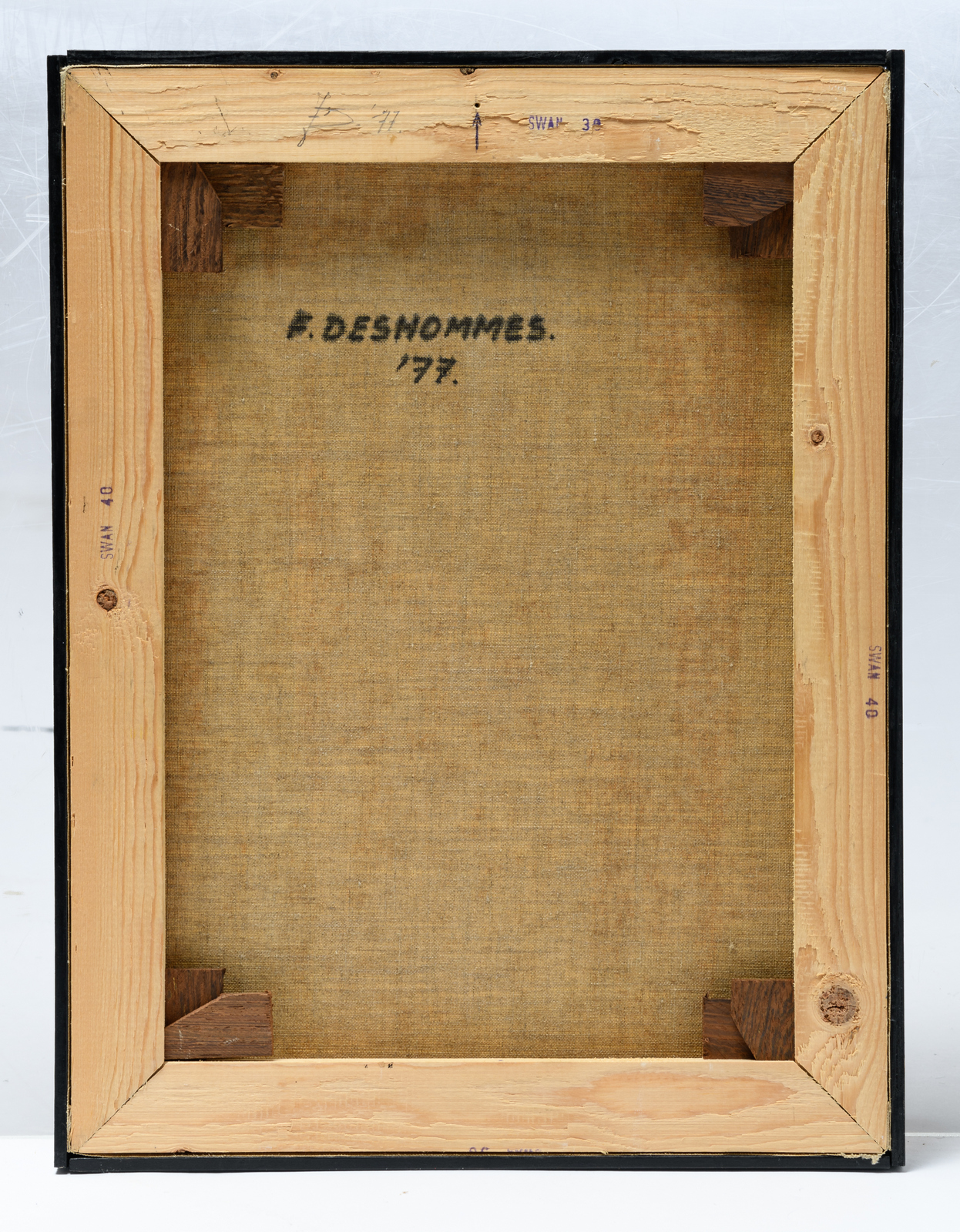 Deshommes F. (signed on the reverse), no title, oil on canvas, dated 1977, 30,5 x 40 cm - Image 3 of 5