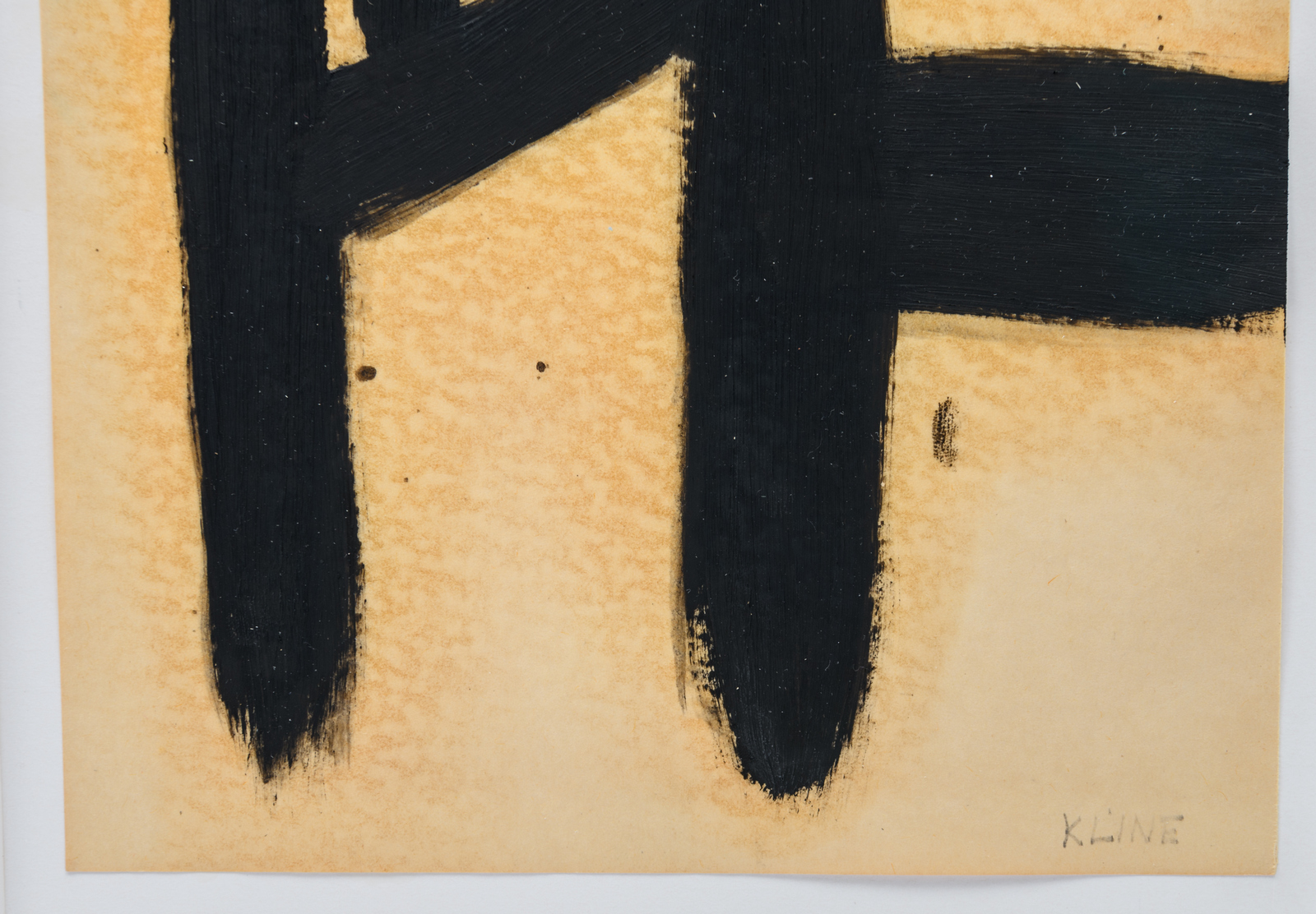 Kline F., no title, oil on paper, dated 1953, ex. collection Green Gallery 15 West 57th Street, - Image 6 of 7