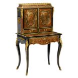 A Historism Boulle bonheur du jour, H 127 - W 75,5 - D 48,5 cm