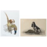 Danchin L., two hunting scenes, color lithographs, no. 216/500 and no. 303/500, 42 x 62 and 42,5 x