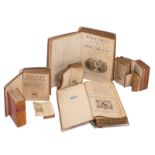 Nine 17th and 18thC books, including: 'Het leven ende spreucken der Vaderen beschreven door den H.