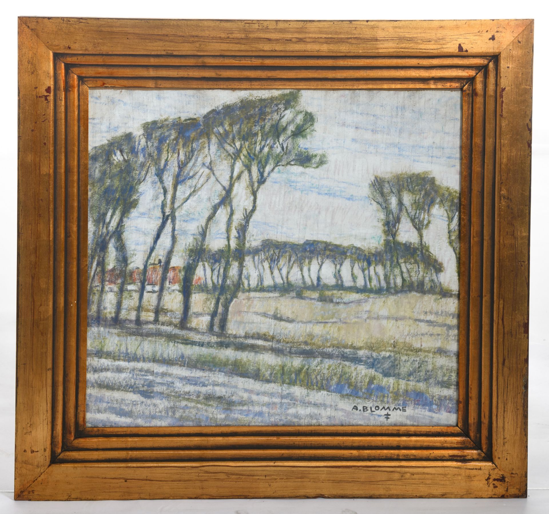 Blomme A., a rural view, oil on canvas, 55 x 58,5 cm - Bild 2 aus 4