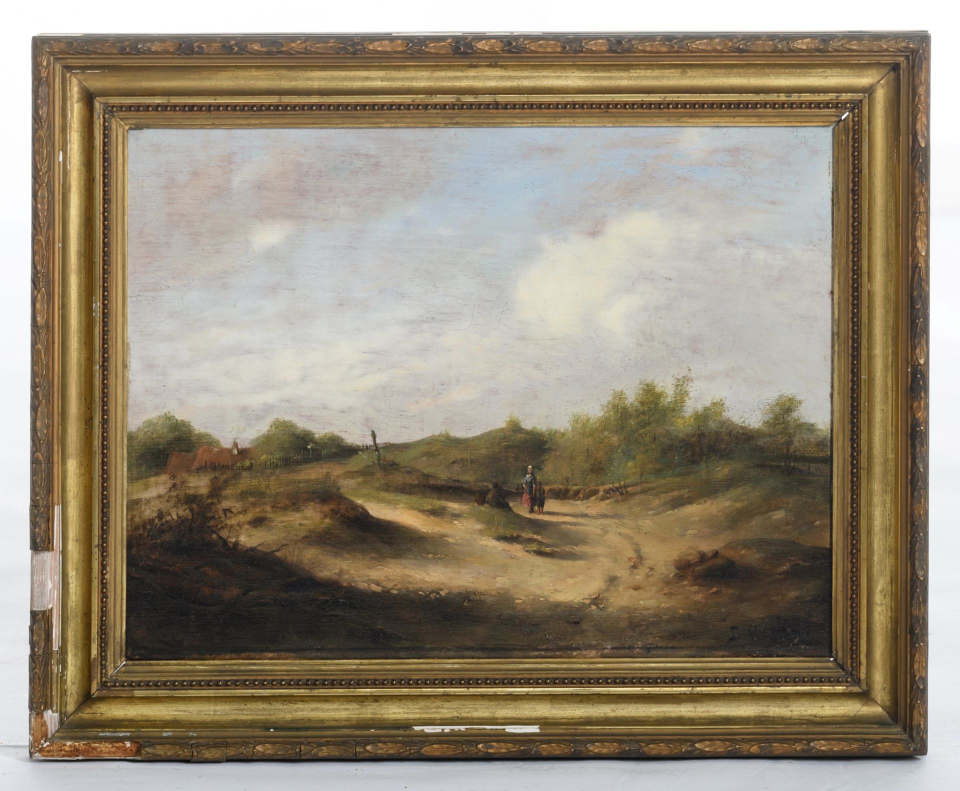 Veders B. (?), a rural landscape, oil on panel, 32 x 42,5 cm - Bild 2 aus 4