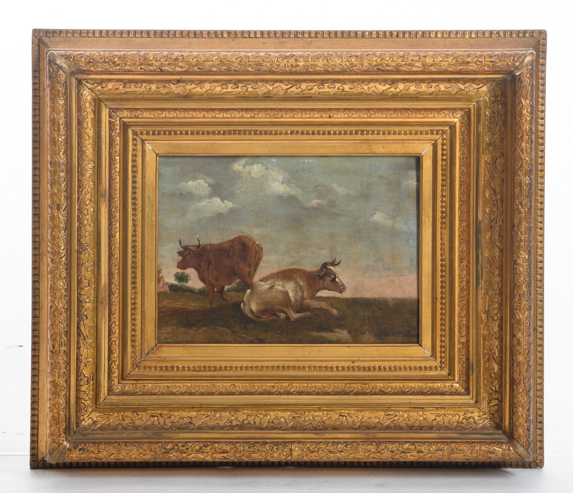 (Romeyn W.), cattle in a landscape, oil on panel, 20 x 28 cm - Bild 2 aus 3