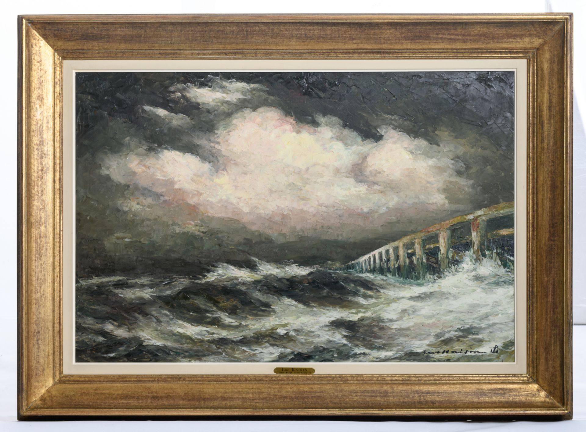 Kaisin L., a marine, oil on canvas, 60 x 90 cm - Image 2 of 5