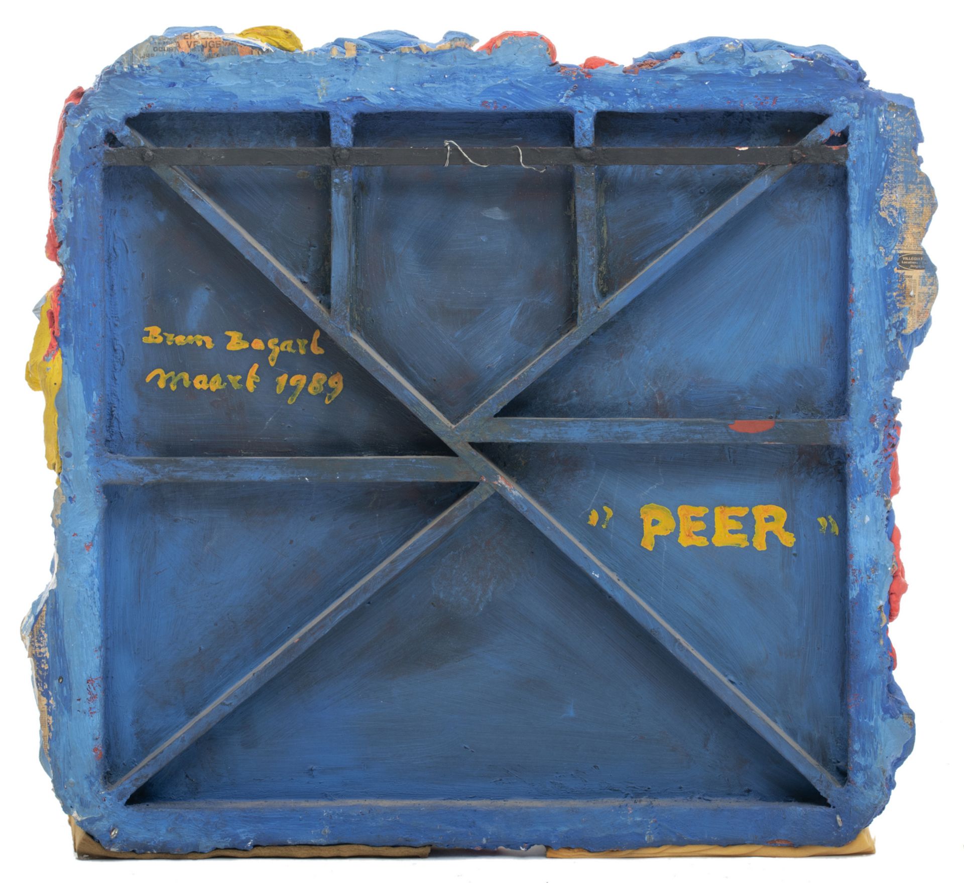 Bogart B., 'Peer', mixed media on panel, dated 1989, ex. Auction Palais des Beaux-Arts April 1991, - Bild 2 aus 3