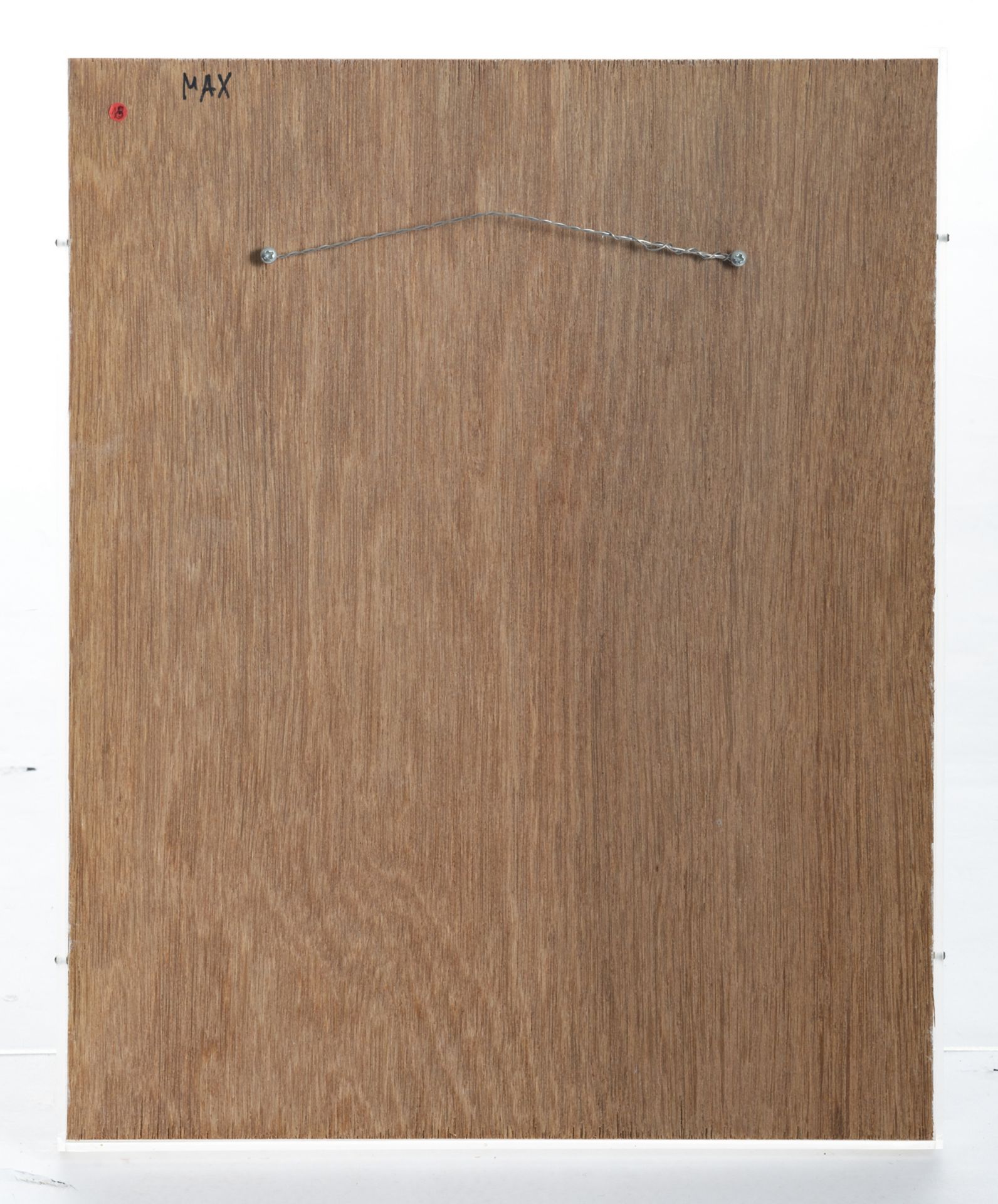 Michiels D., 'Max', oil on zinc, in a plexi box, 41 x 51 cm - Image 4 of 5
